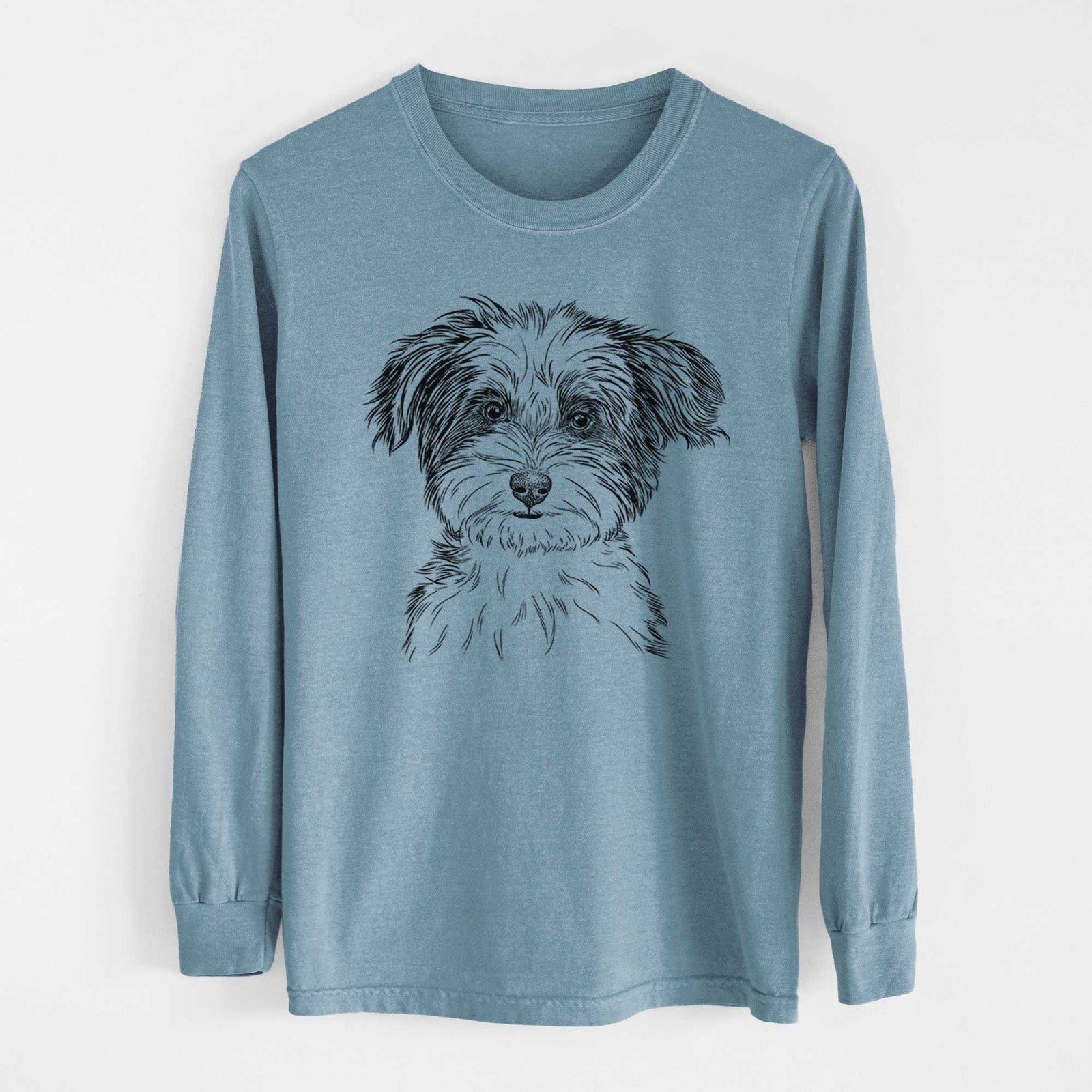Bare Teddy the Havanese - Heavyweight 100% Cotton Long Sleeve