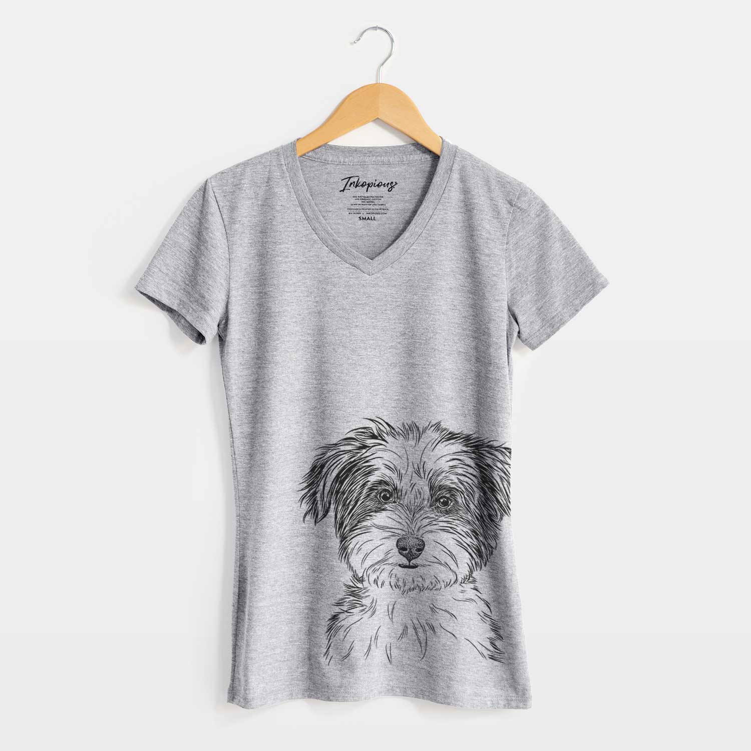 Bare Teddy the Havanese - Women's V-neck Shirt