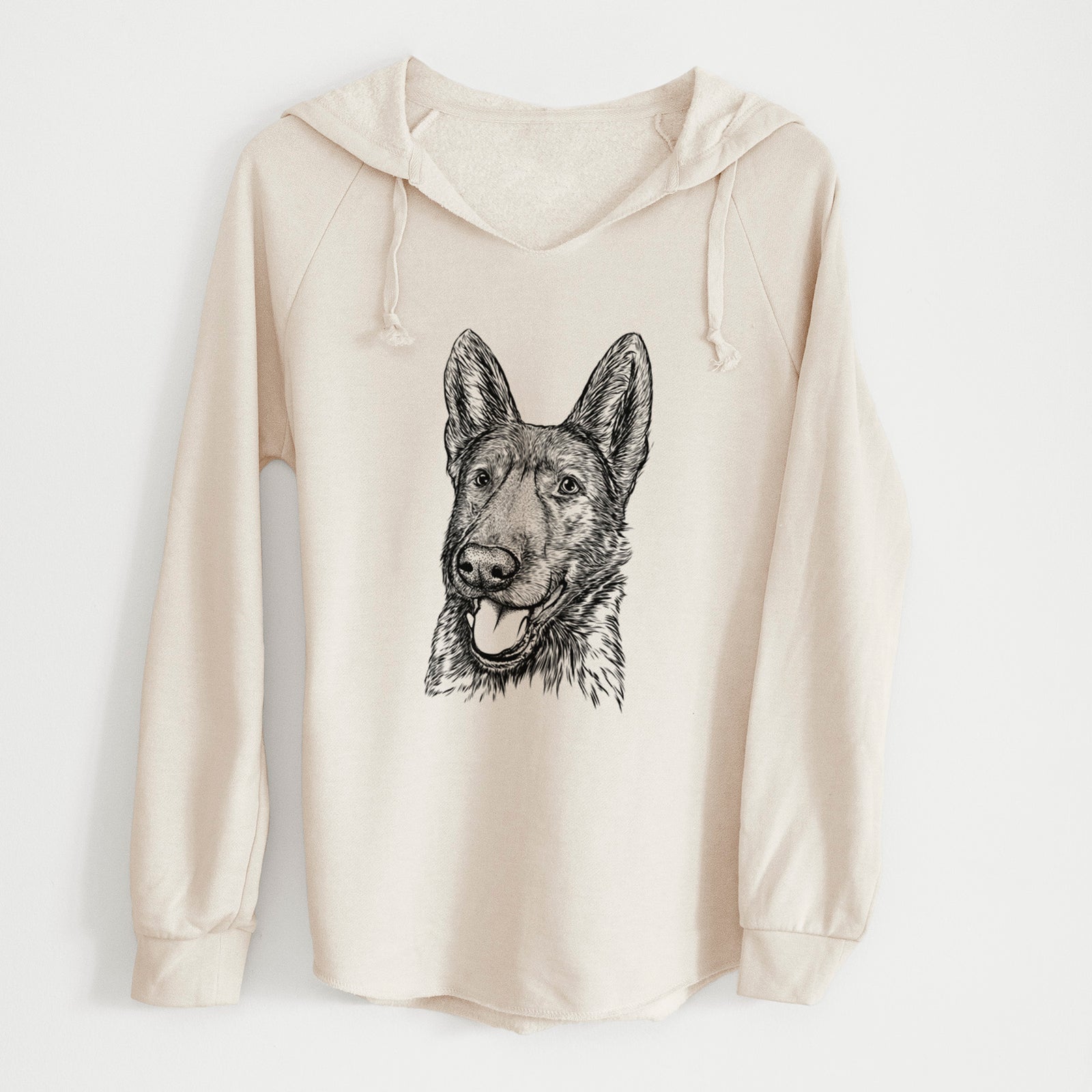 Bare Tena the German Shepherd - Cali Wave Hooded Sweatshirt