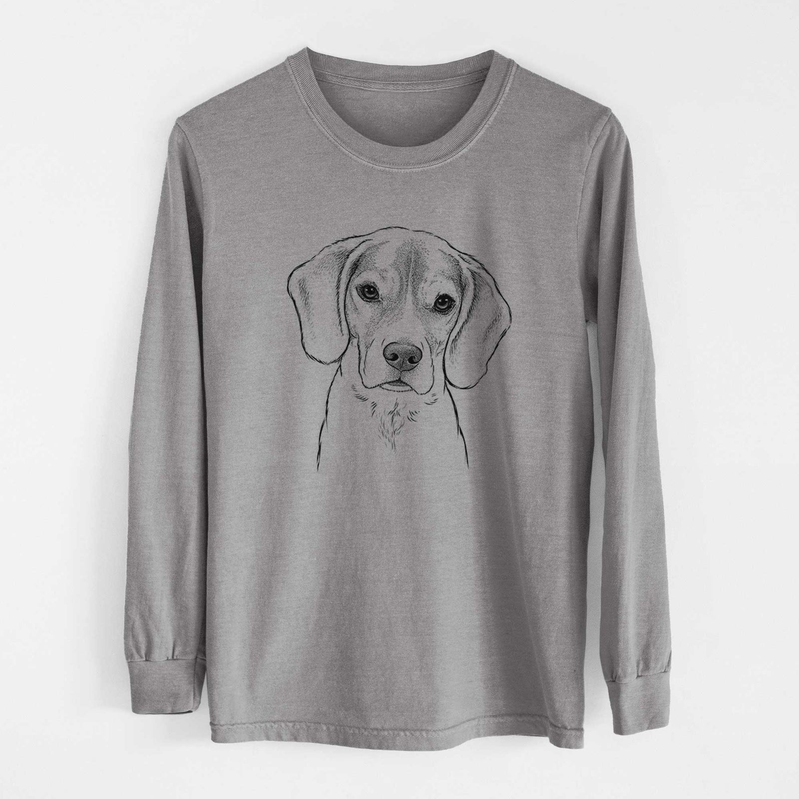 Bare Thea the Beagle - Heavyweight 100% Cotton Long Sleeve