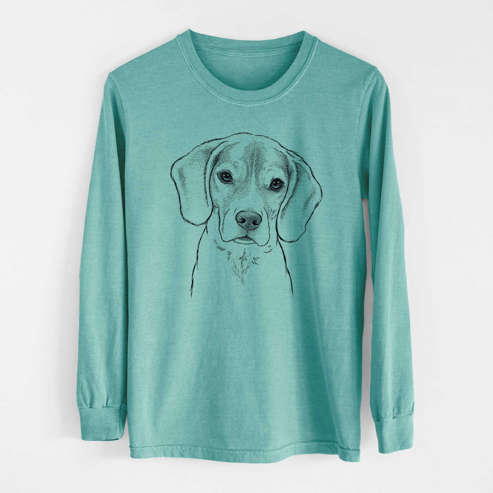 Bare Thea the Beagle - Heavyweight 100% Cotton Long Sleeve