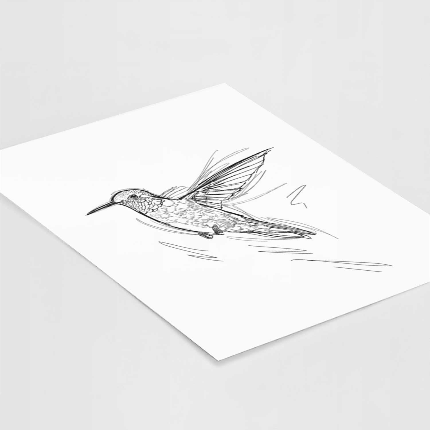 Tiki the Hummingbird Art Print