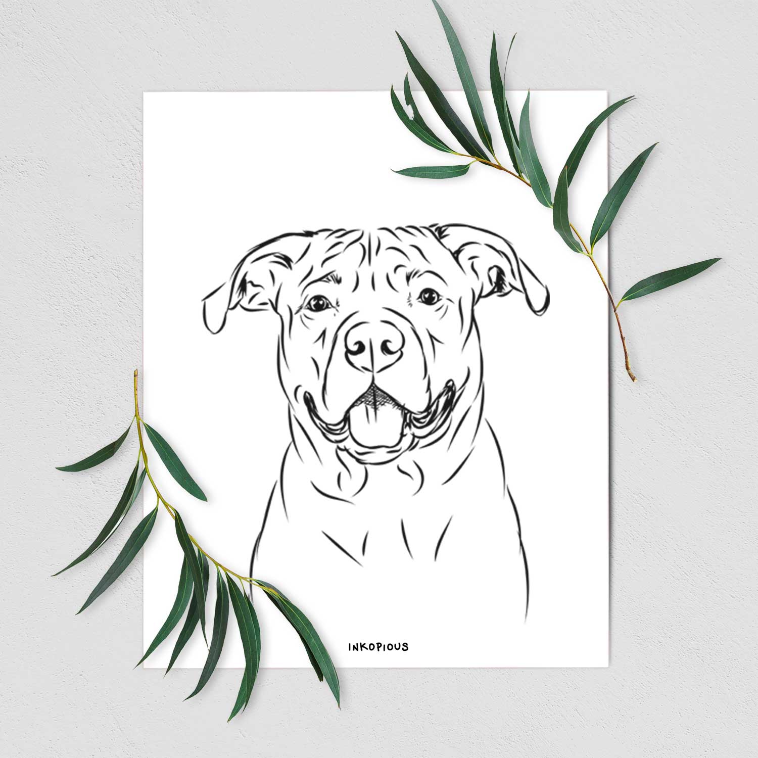 Timmy the Mixed Breed Art Print
