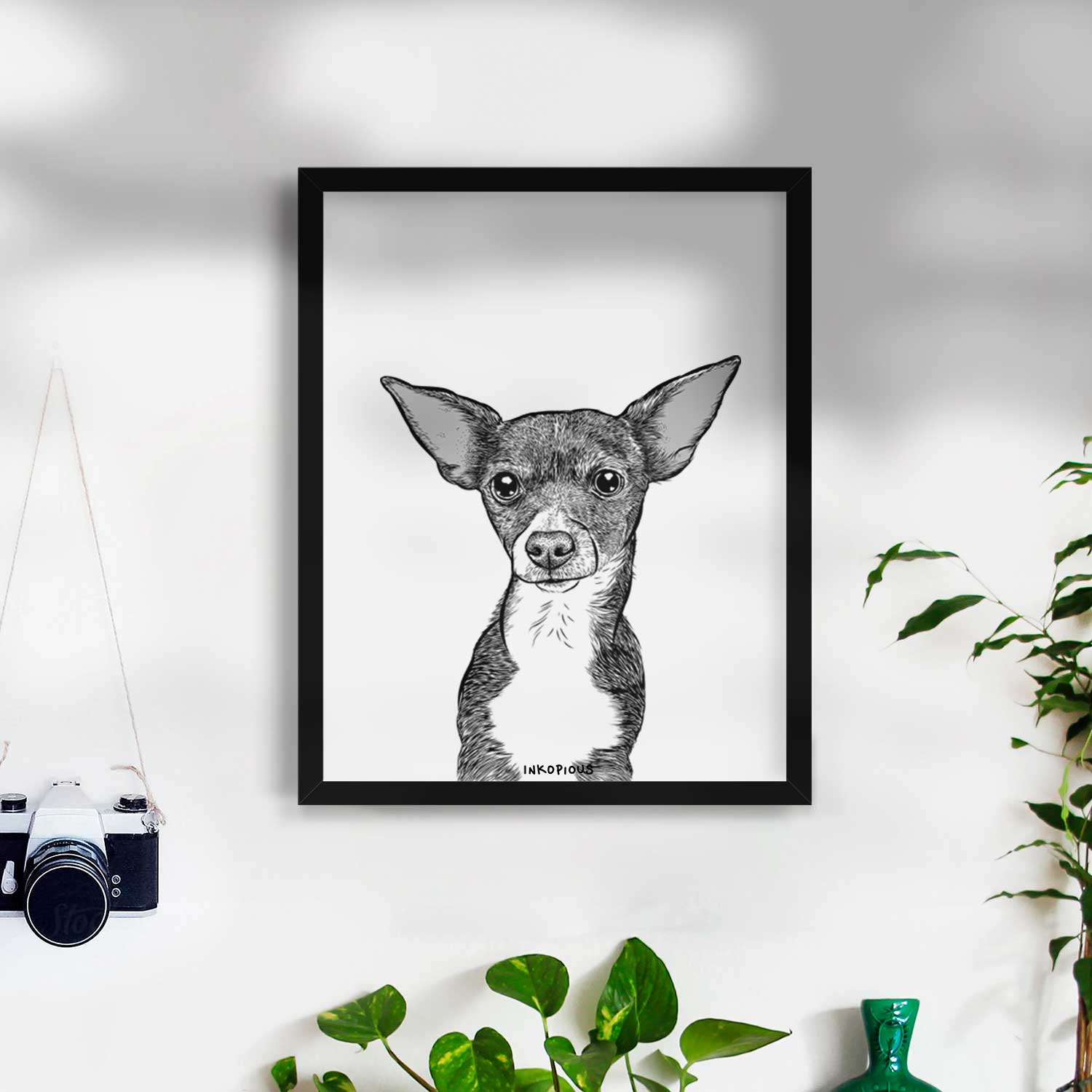 Tiny Archie the Mixed Breed Art Print