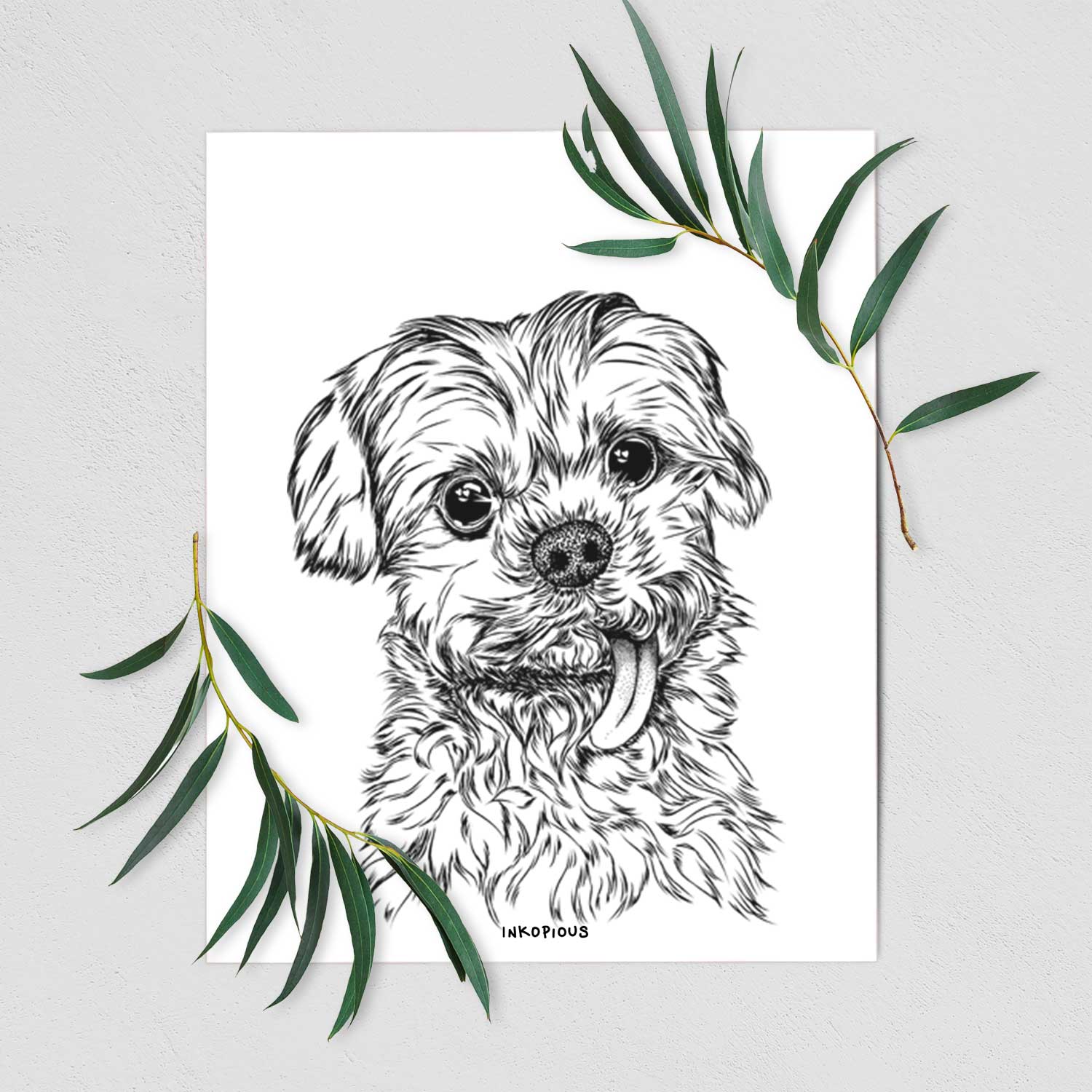 Tiny Titan the Shih Tzu Art Print