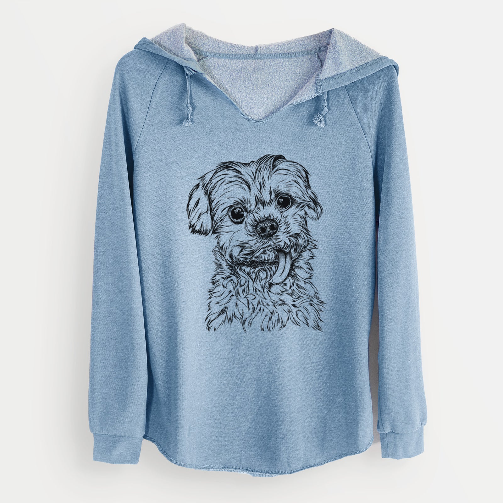 Bare Tiny Titan the Shih Tzu - Cali Wave Hooded Sweatshirt