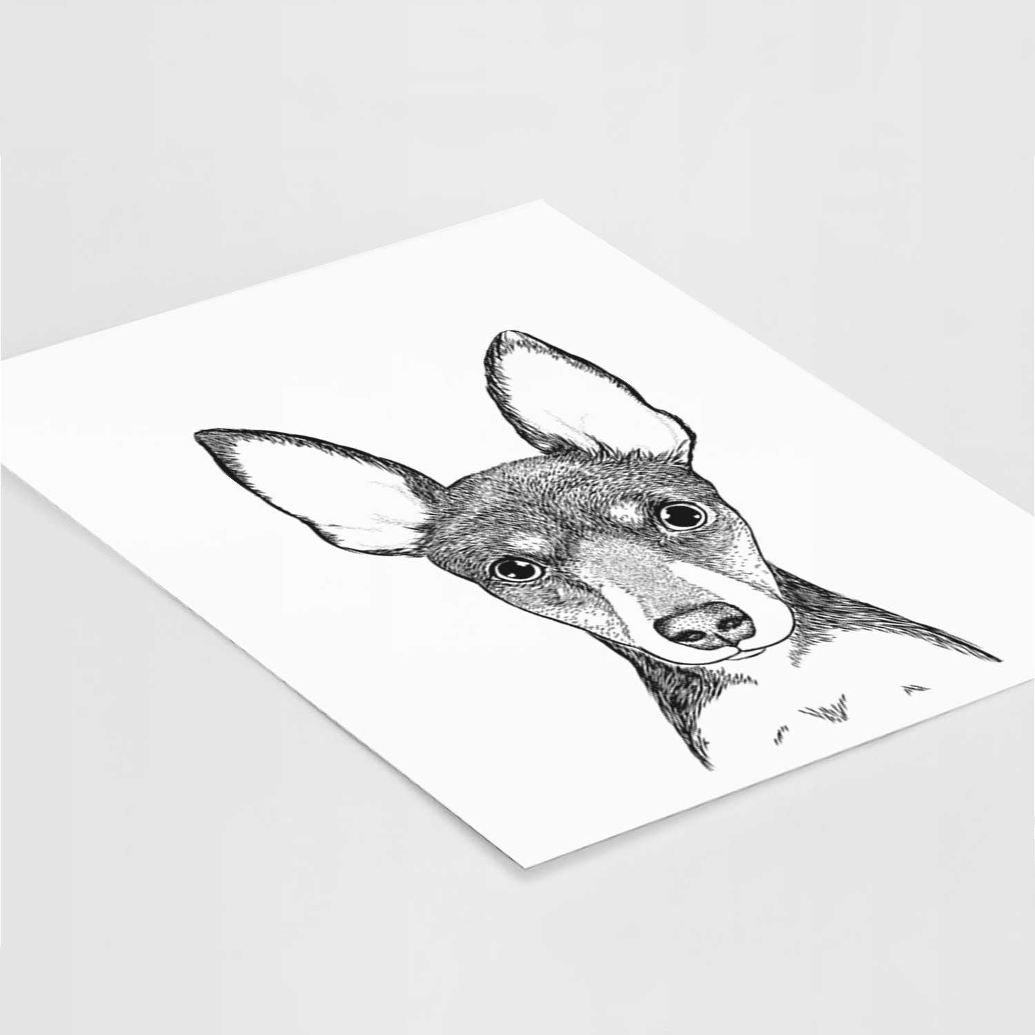 Tiny the Toy Fox Terrier Art Print