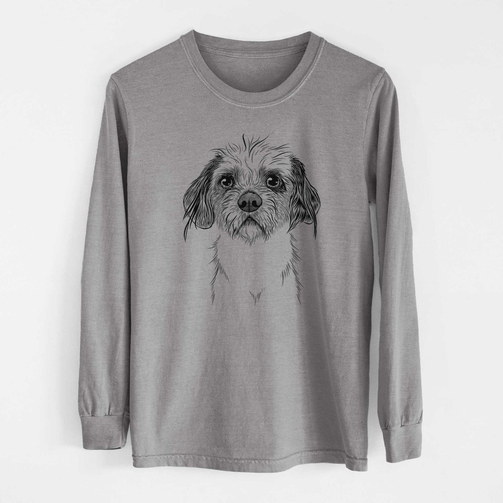 Bare Tiny Tucker the Mixed Breed - Heavyweight 100% Cotton Long Sleeve