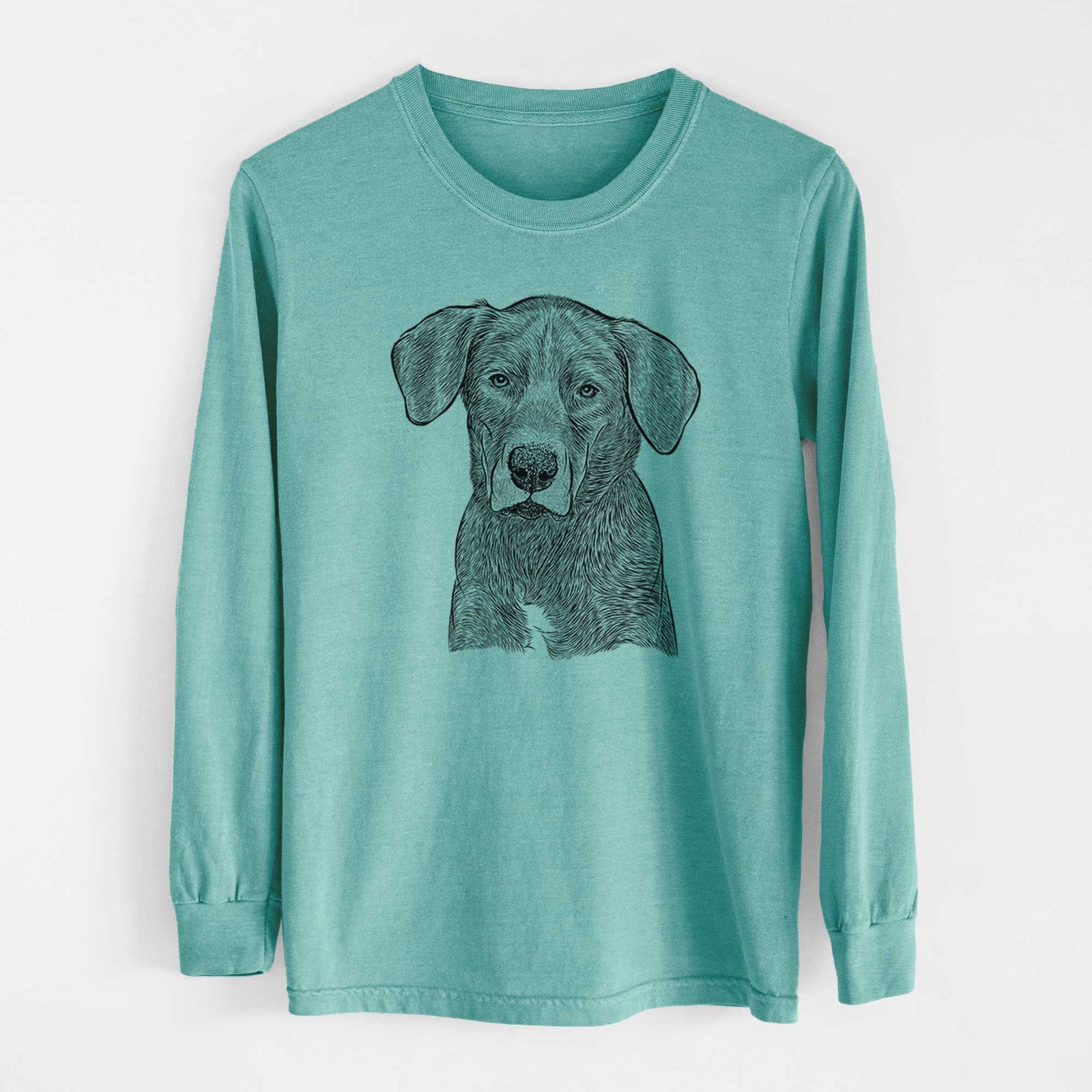 Bare Tom the Lab Dane Mix - Heavyweight 100% Cotton Long Sleeve