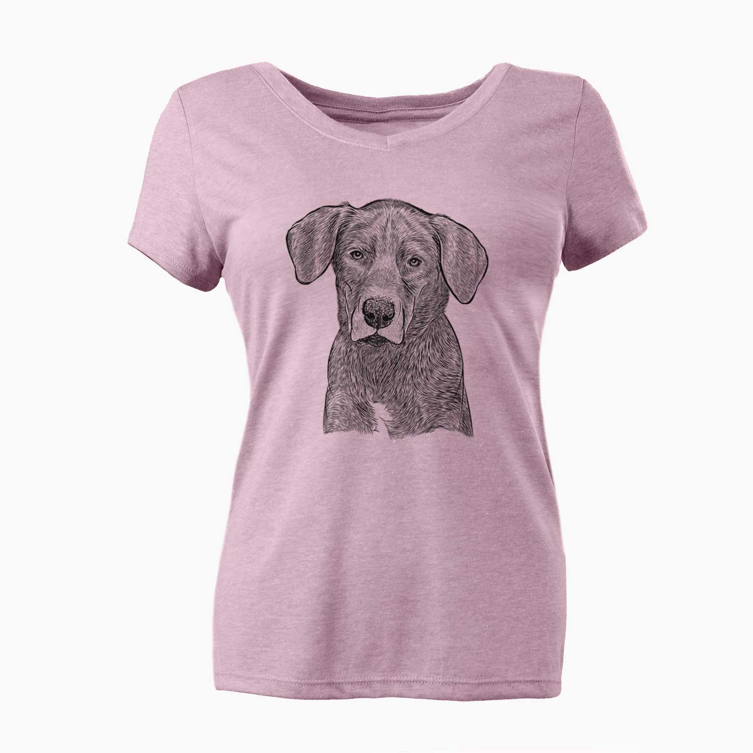 Bare Tom the Lab Dane Mix - Women's V-neck Shirt