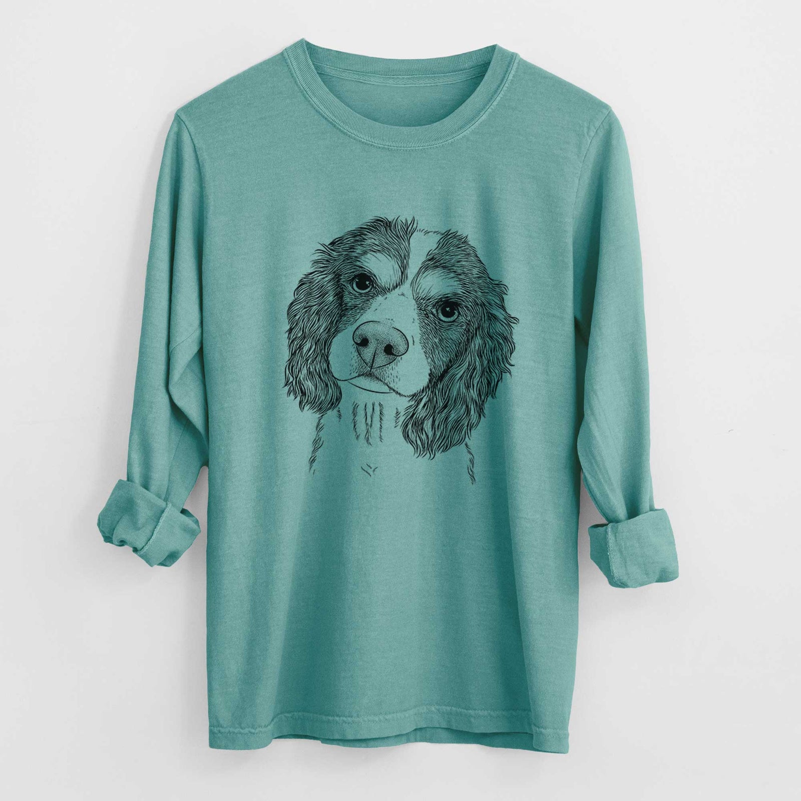 Bare Truman the Cavalier King Charles Spaniel - Heavyweight 100% Cotton Long Sleeve