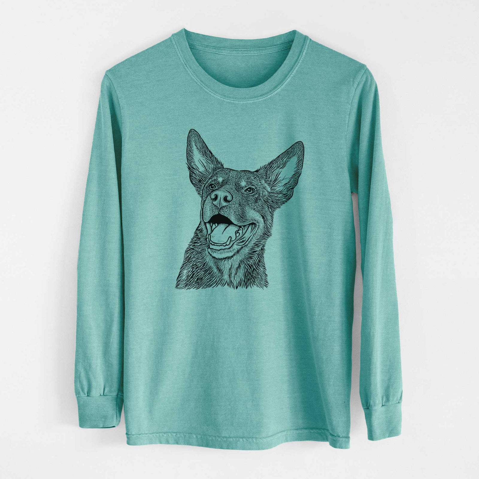 Bare Tucker the Australian Kelpie - Heavyweight 100% Cotton Long Sleeve