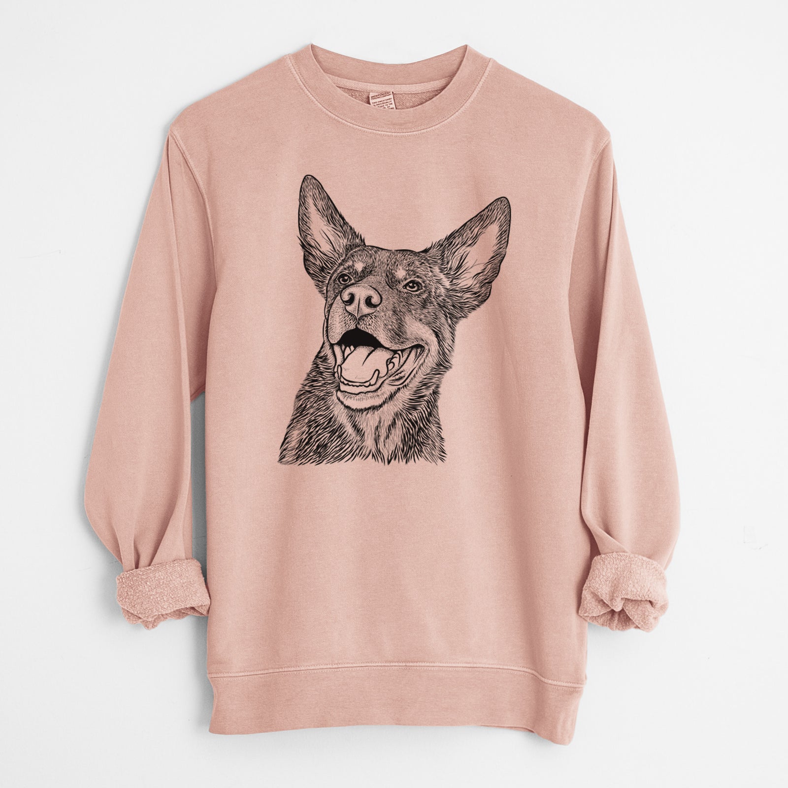 Bare Tucker the Australian Kelpie - Unisex Pigment Dyed Crew Sweatshirt