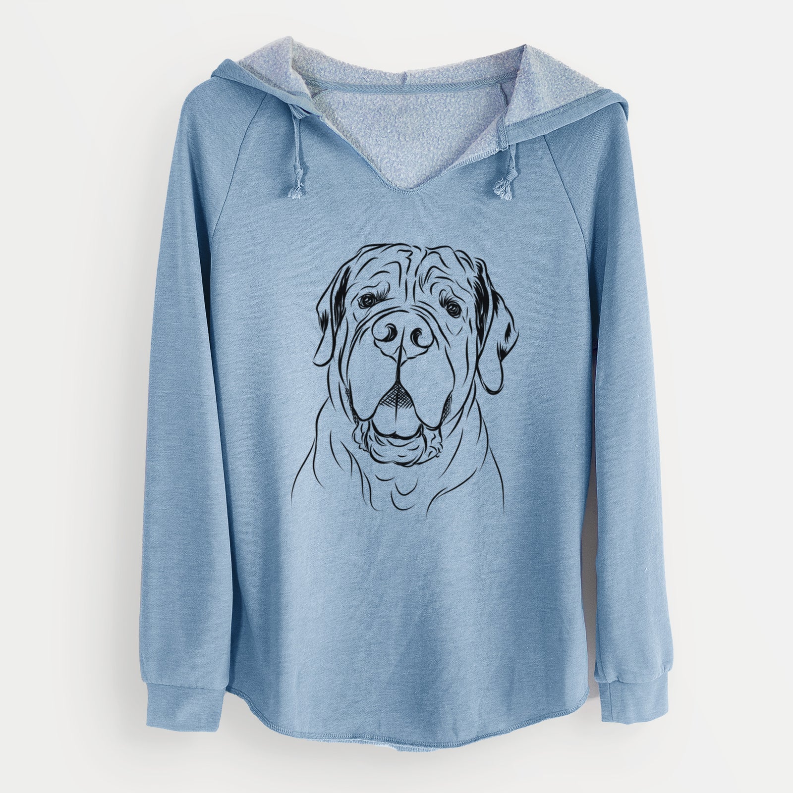 Bare Tufton the English Mastiff - Cali Wave Hooded Sweatshirt