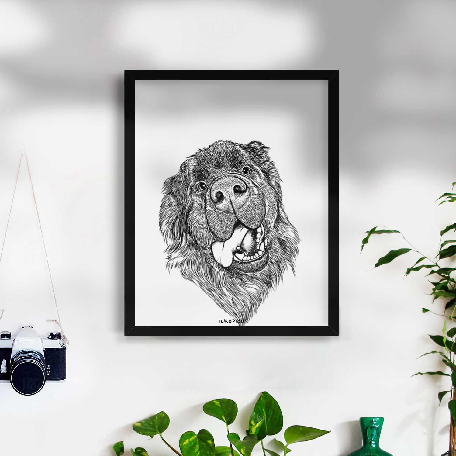 Tuna the Newfoundland Art Print