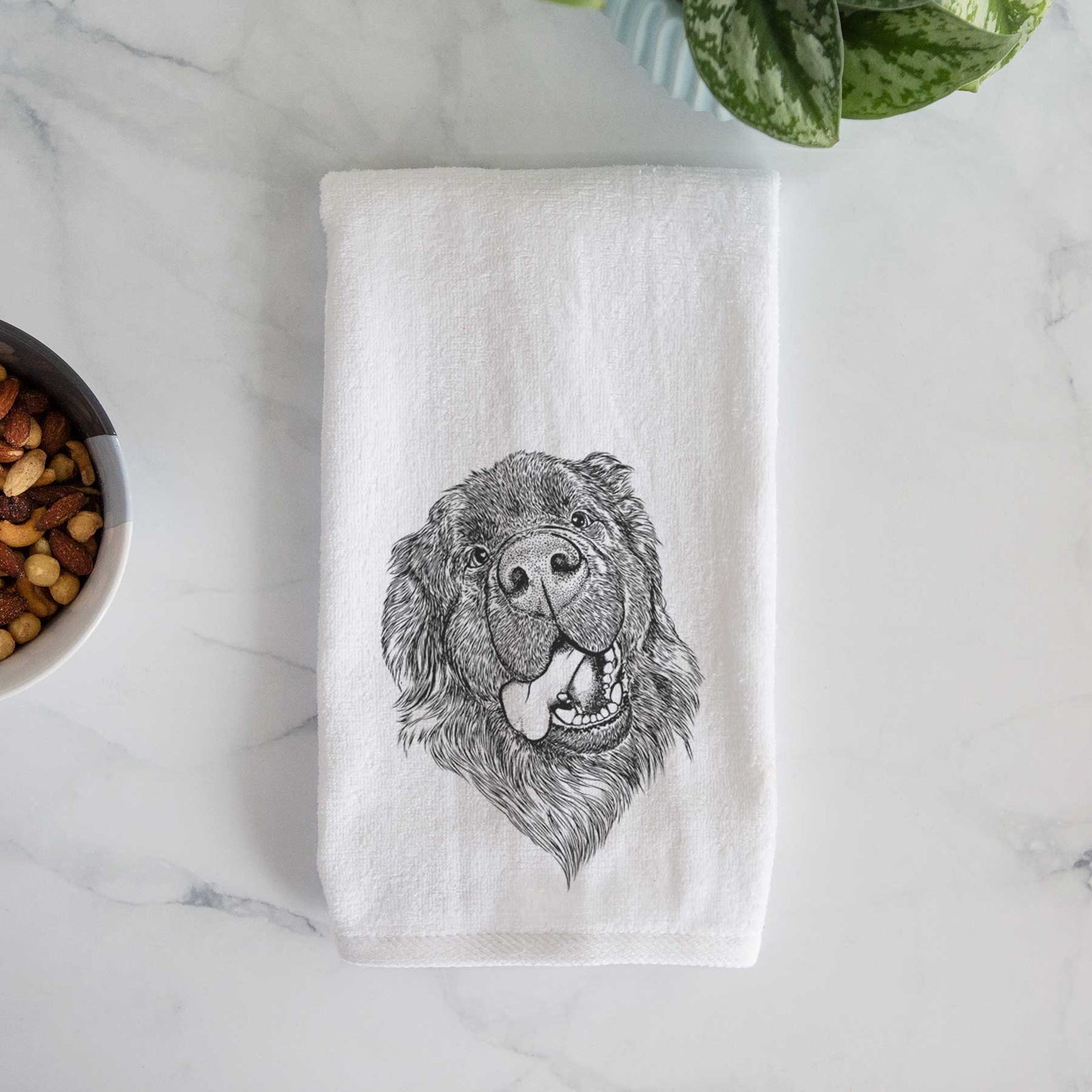 Tuna the Newfoundland Decorative Hand Towel