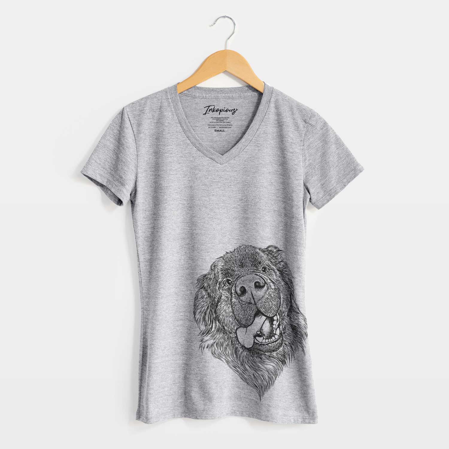 Bare Tuna the Newfoundland - Women's V-neck Shirt