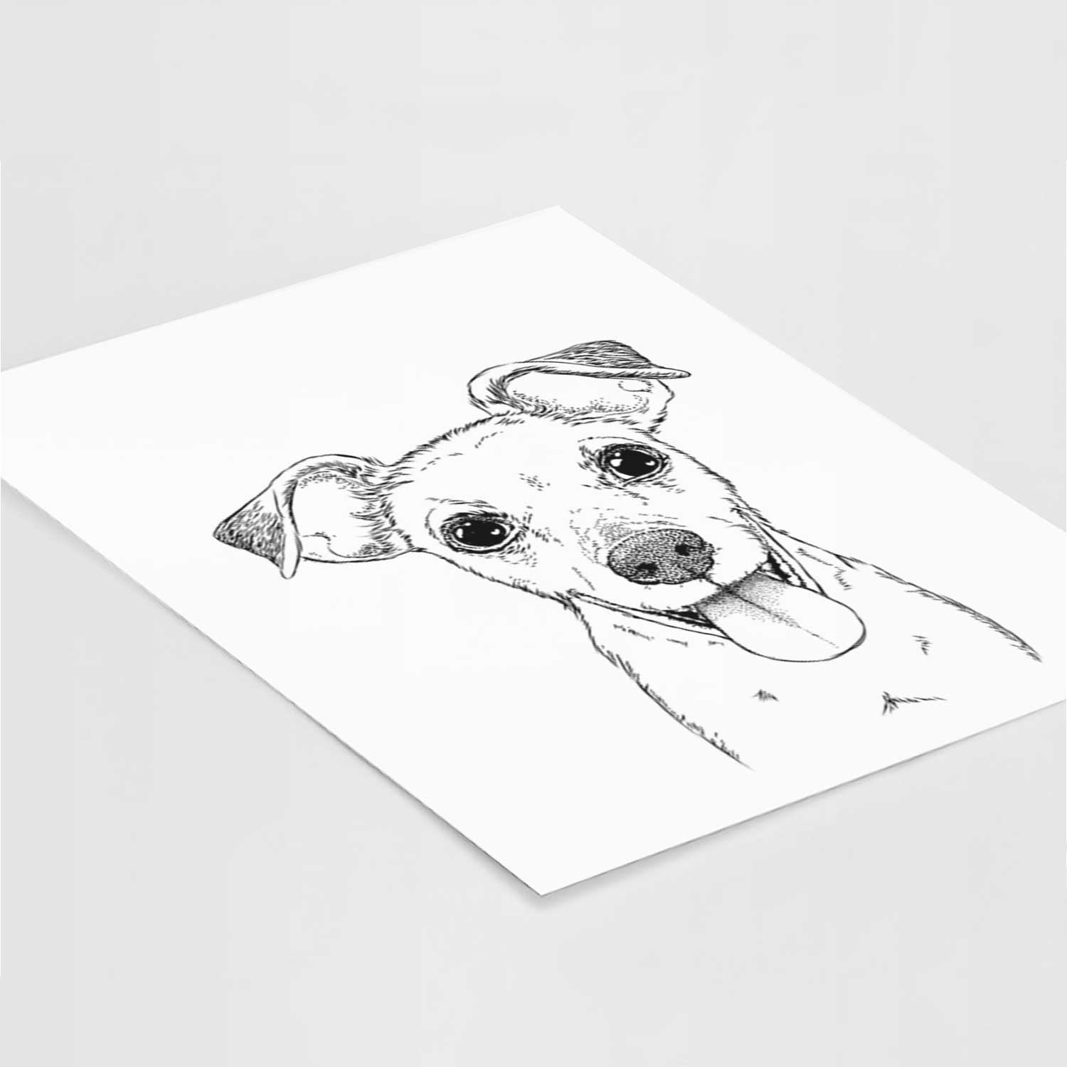 Tyler the Mixed Breed Art Print