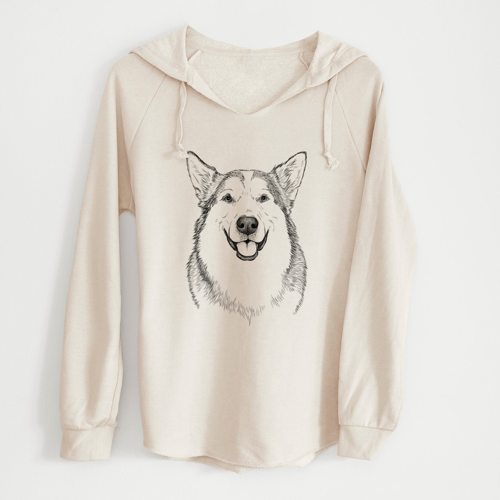 Bare Vader the Alaskan Malamute - Cali Wave Hooded Sweatshirt