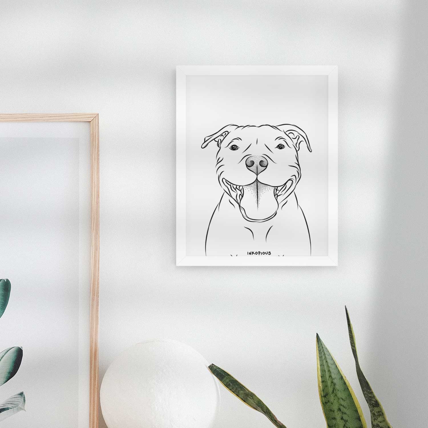Wafer the American Staffordshire Terrier Art Print
