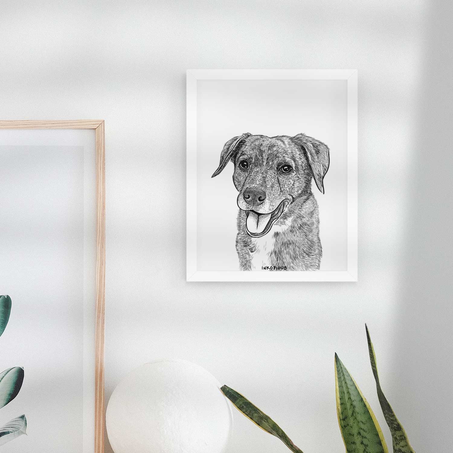 Wally the Mixed Breed Art Print
