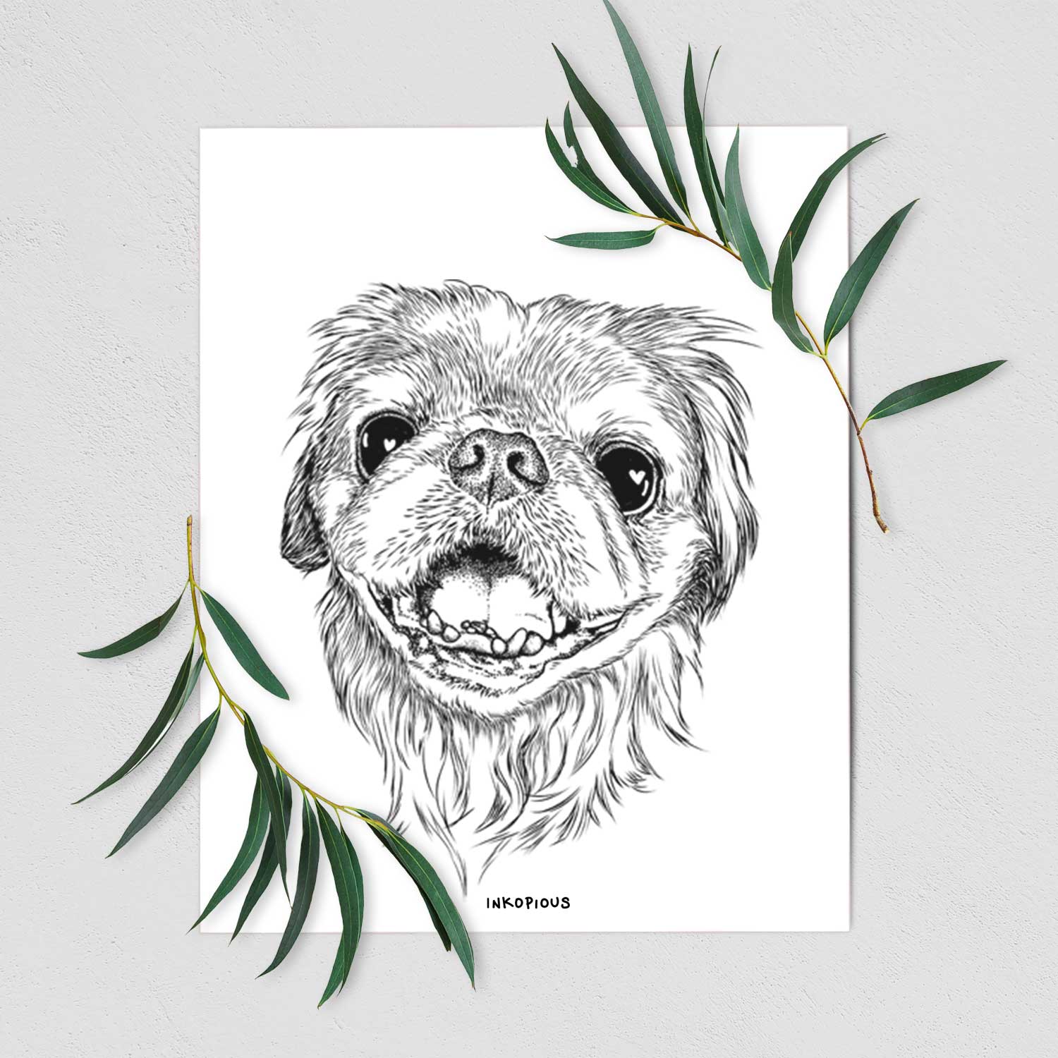 Wally the Pekingese Art Print