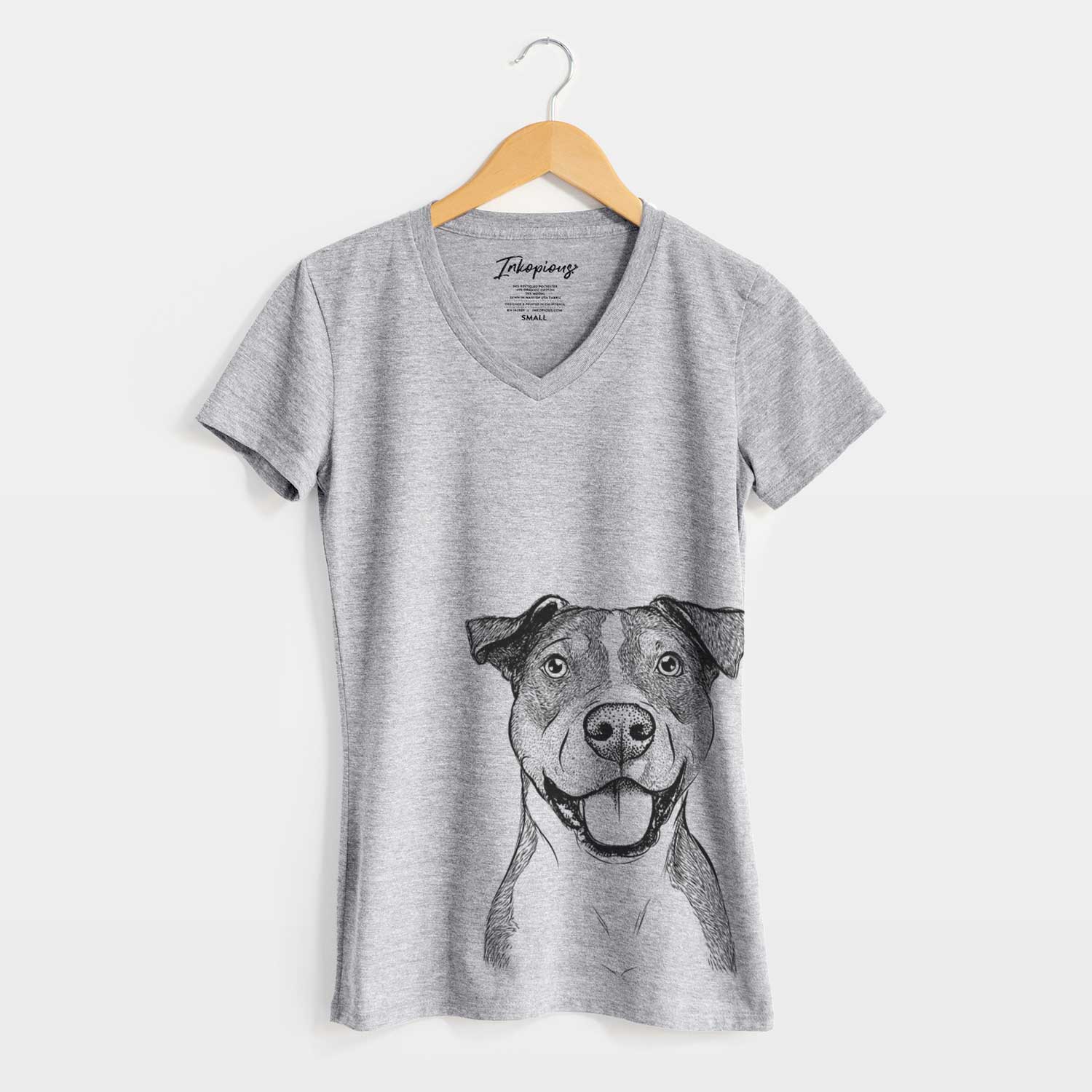 Bare Wendy the Mixed Breed - Women's V-neck Shirt