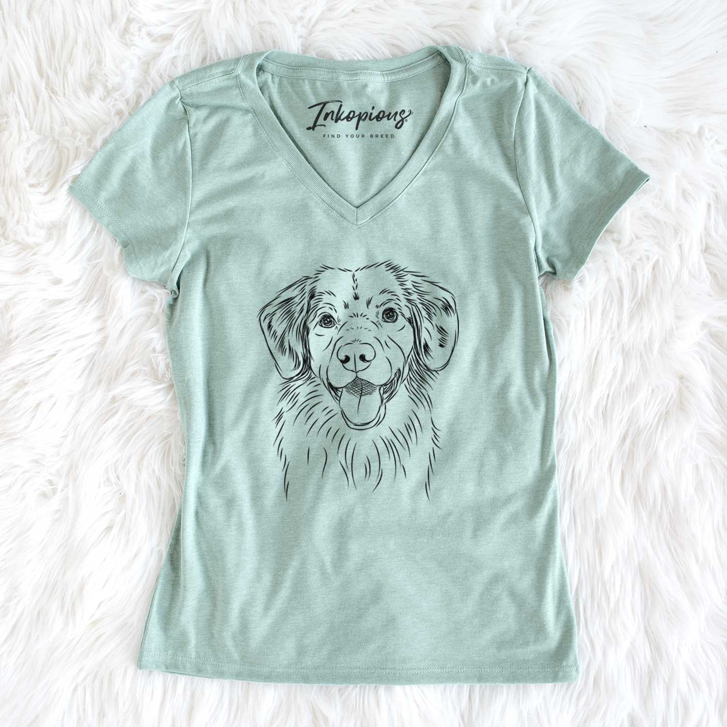 Bare Weston the Nova Scotia Duck Tolling Retriever - Women's V-neck Shirt