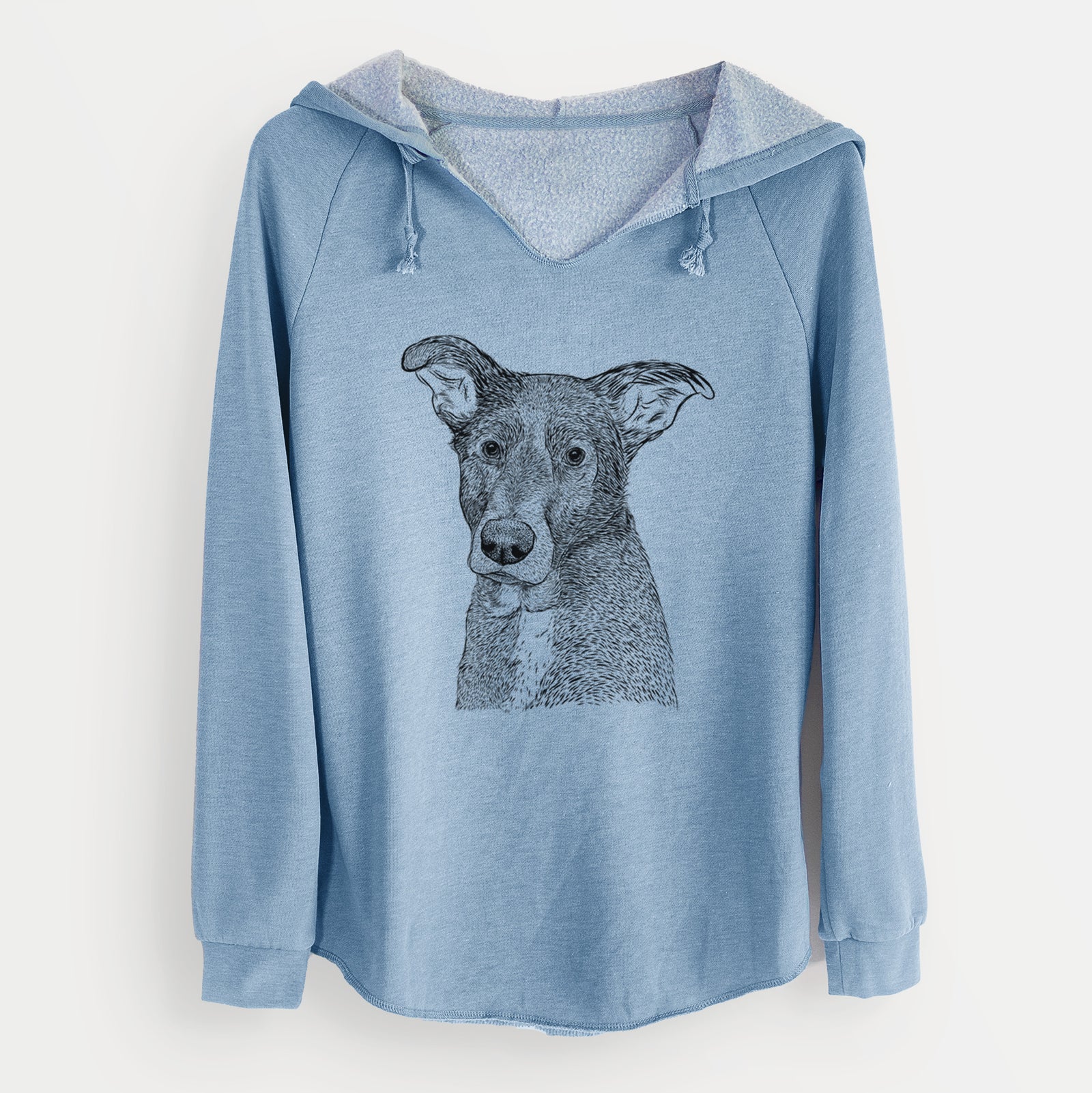 Bare Wilbur the Shepherd Mix - Cali Wave Hooded Sweatshirt