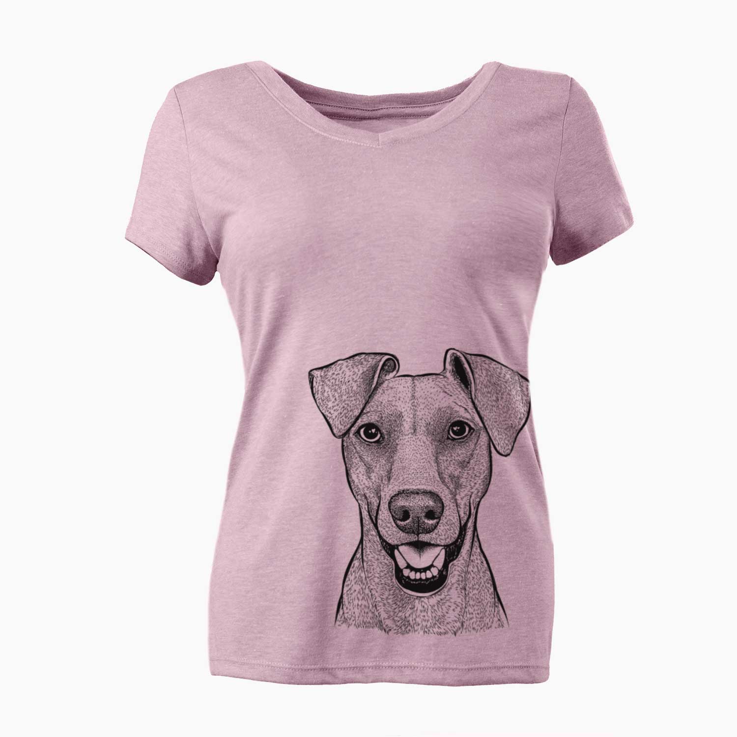 Bare Willow the German Pinscher - Women's V-neck Shirt