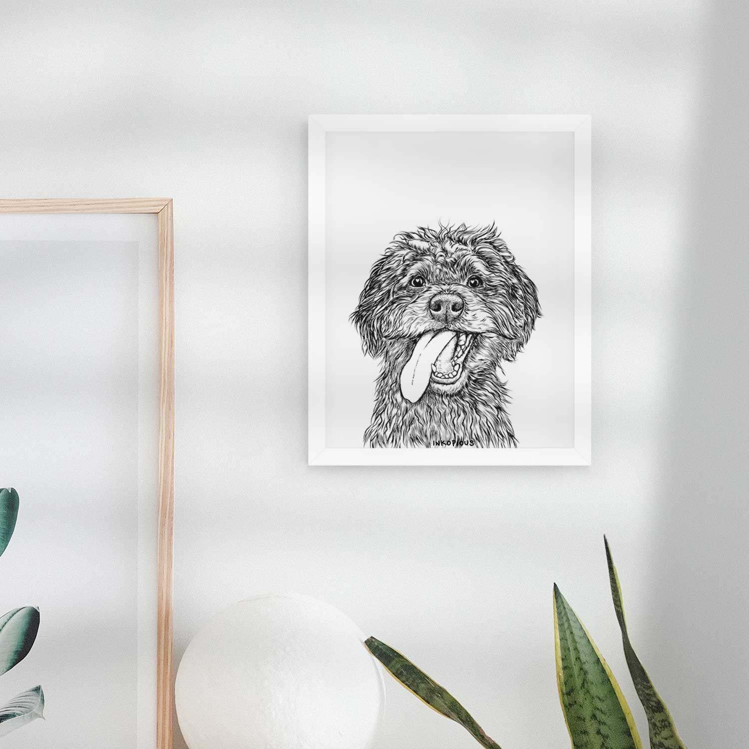 Winnie the Aussiedoodle Art Print