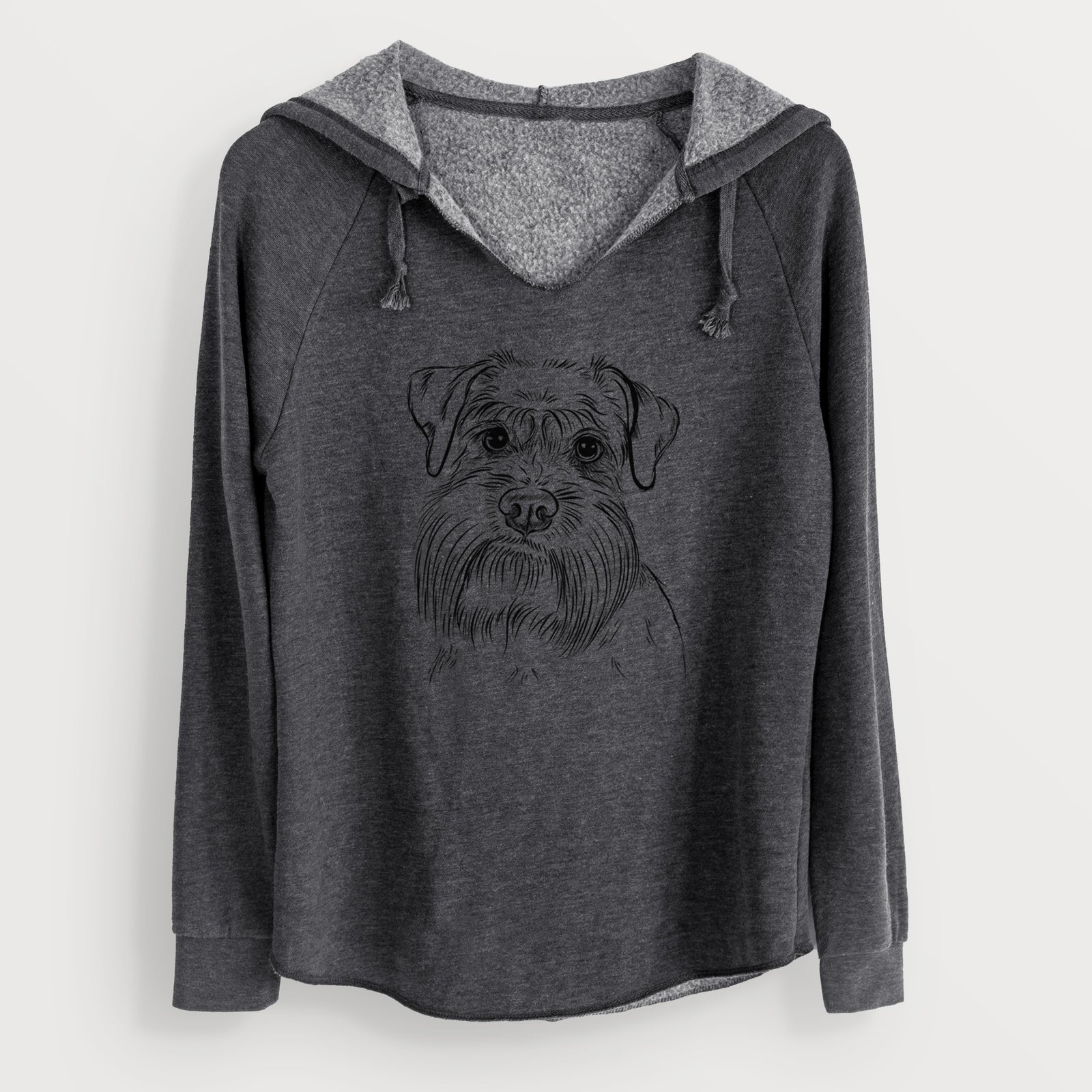 Bare Wrigley the Schnauzer - Cali Wave Hooded Sweatshirt