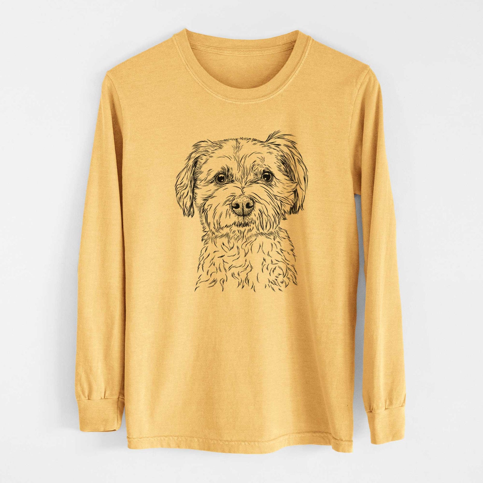 Bare Wyatt the Coton de Tulear - Heavyweight 100% Cotton Long Sleeve