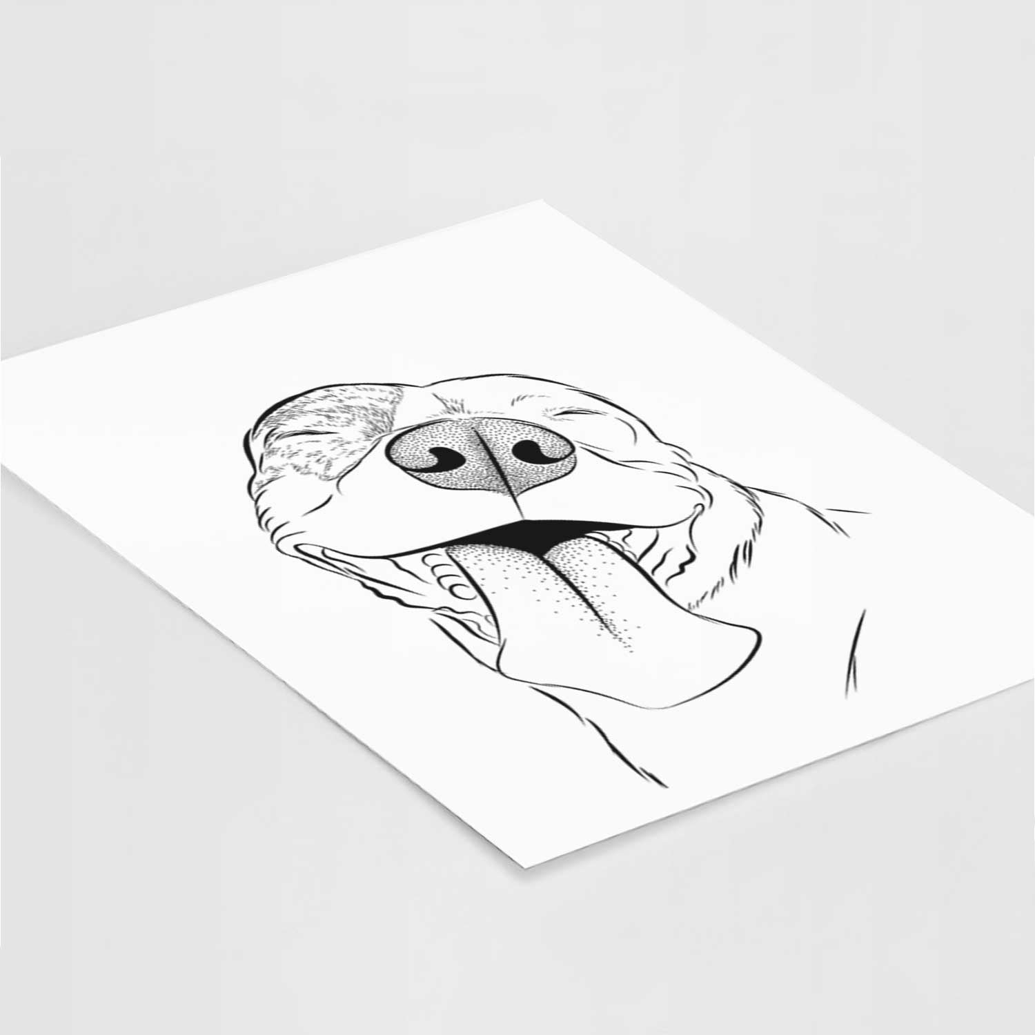 Xena the American Staffordshire Terrier Art Print