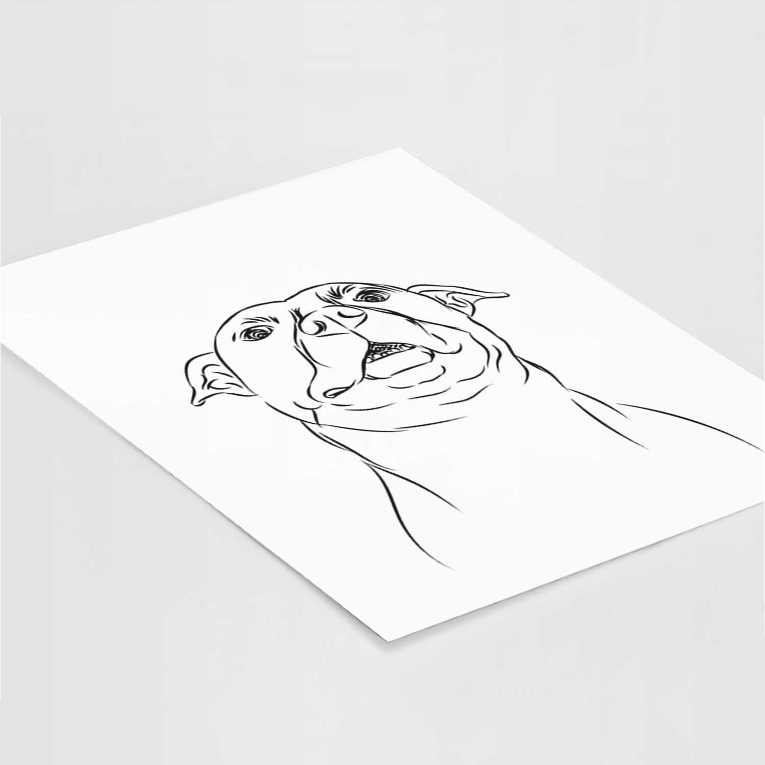 Zada the Pitbull Art Print