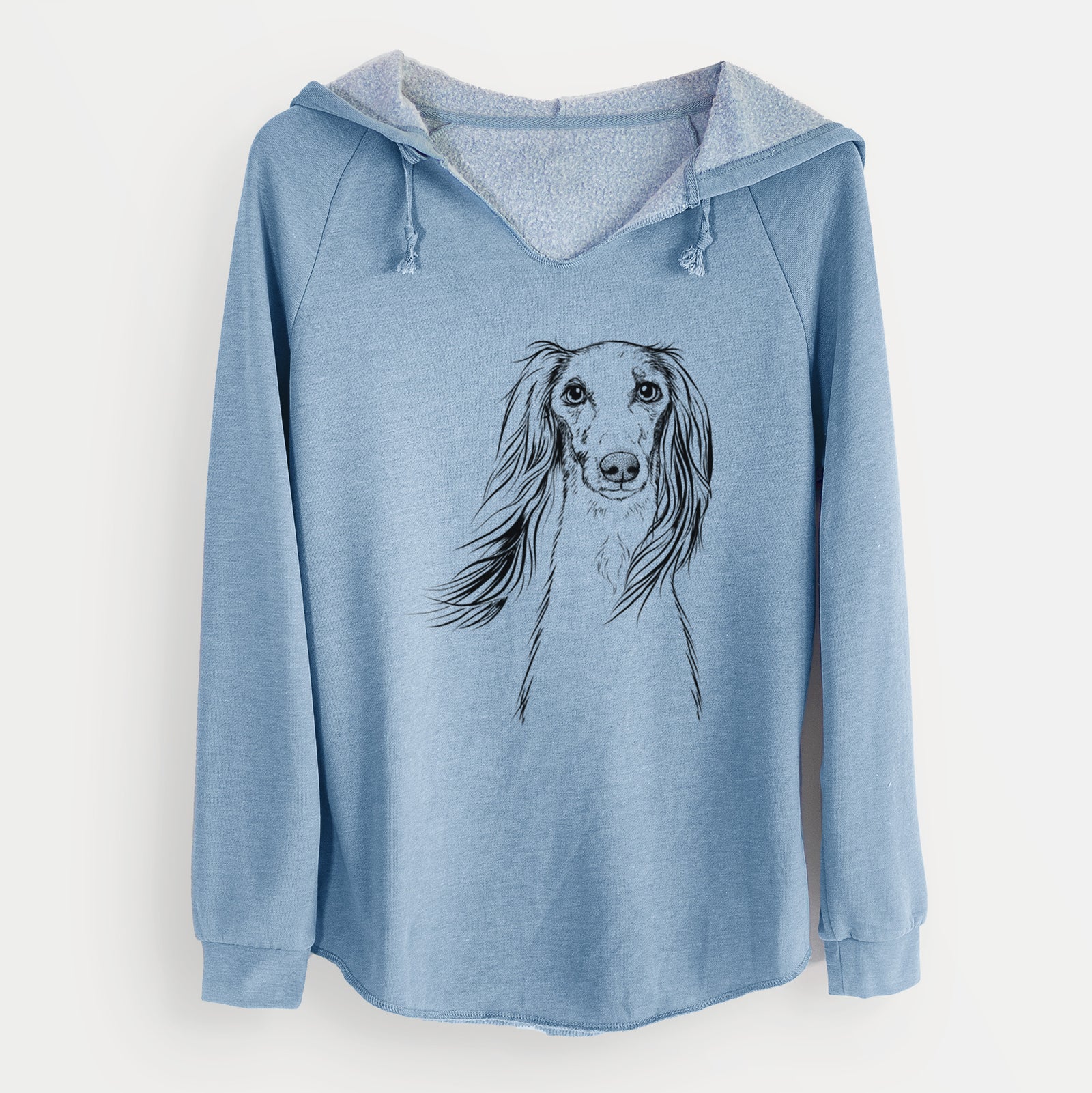 Bare Zahra the Saluki - Cali Wave Hooded Sweatshirt