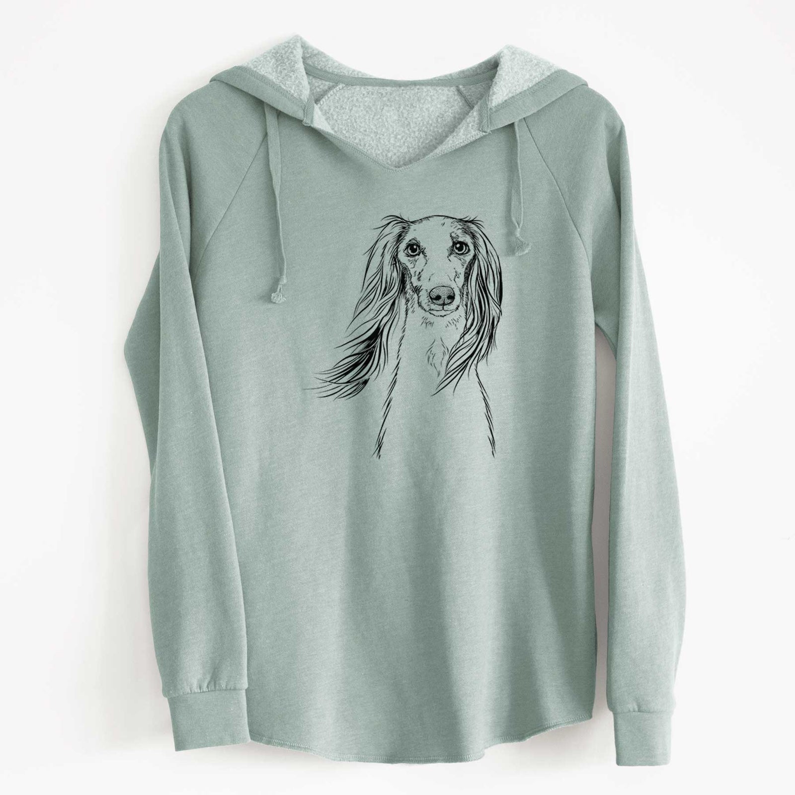 Bare Zahra the Saluki - Cali Wave Hooded Sweatshirt