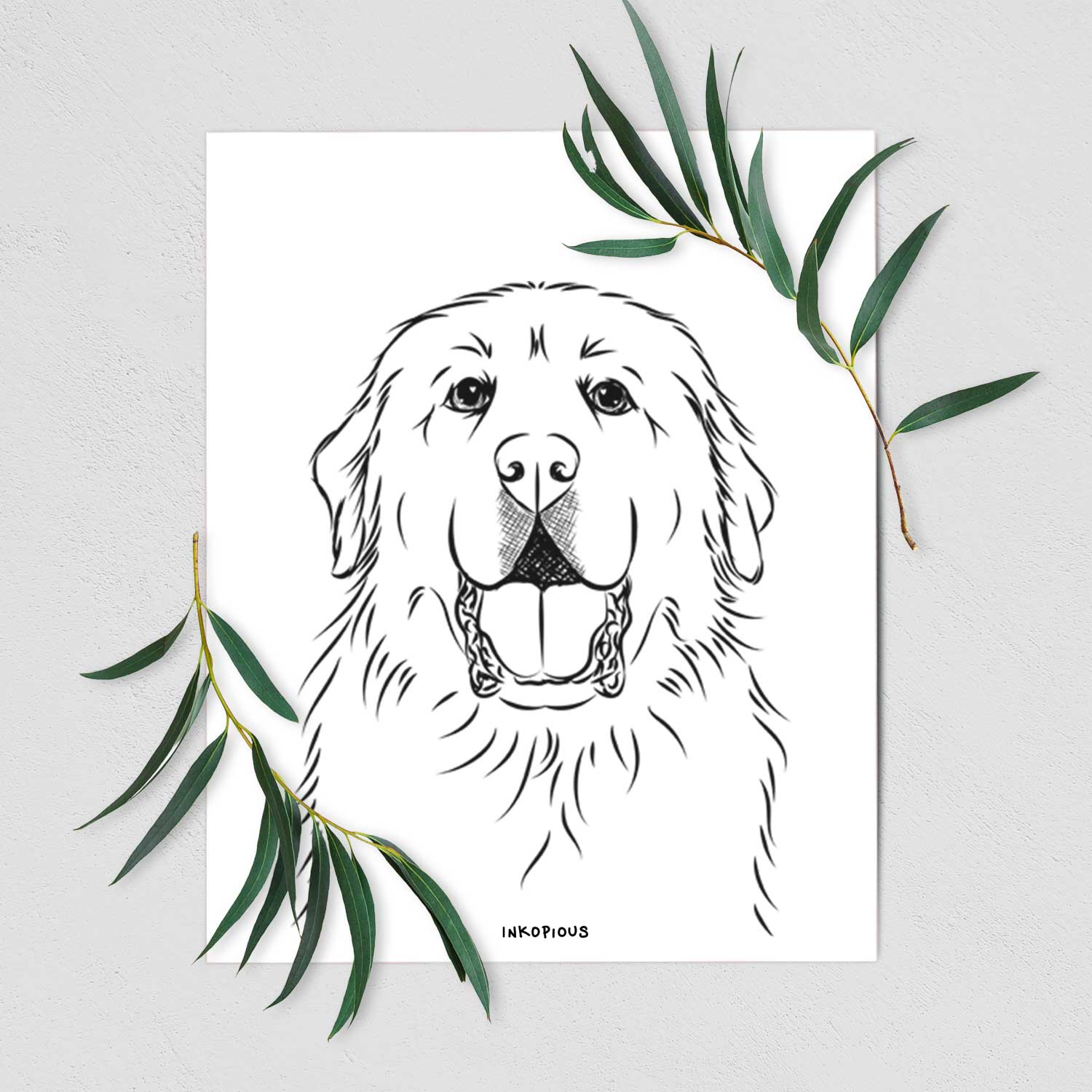 Zeus the Great Pyrenees Art Print