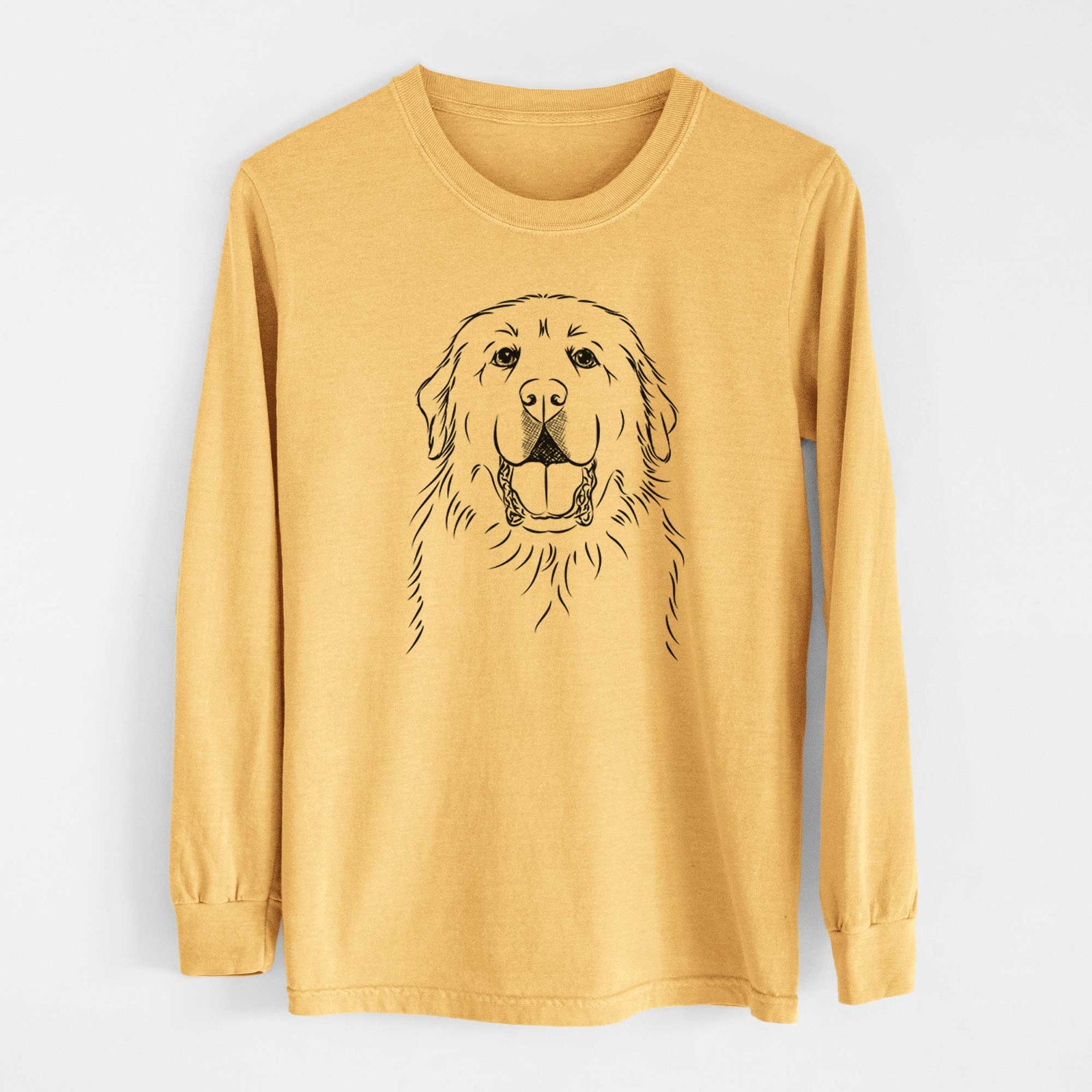 Bare Zeus the Great Pyrenees - Heavyweight 100% Cotton Long Sleeve