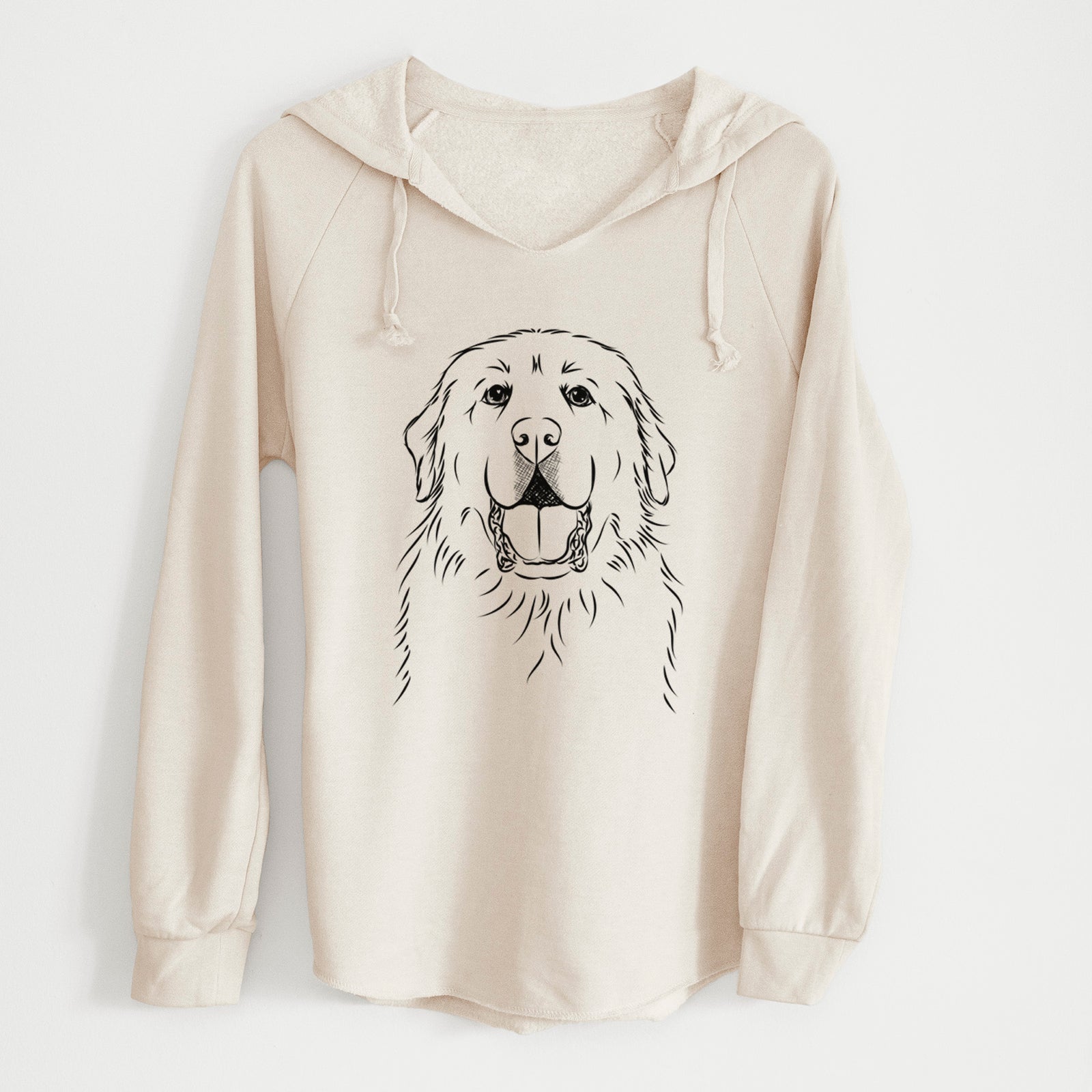Bare Zeus the Great Pyrenees - Cali Wave Hooded Sweatshirt
