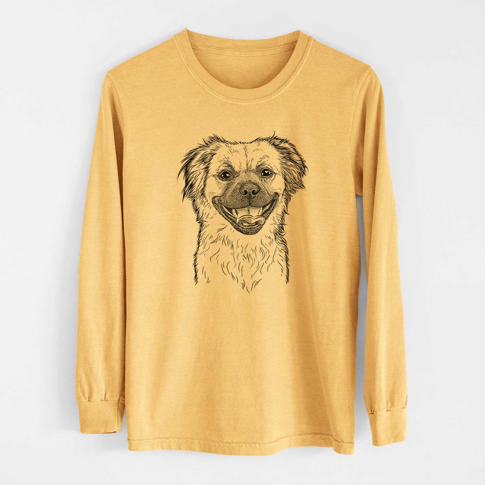 Bare Zuri the Spaniel Mix - Heavyweight 100% Cotton Long Sleeve
