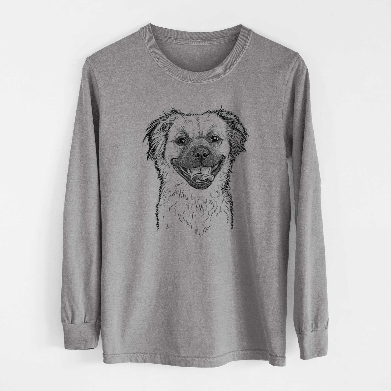 Bare Zuri the Spaniel Mix - Heavyweight 100% Cotton Long Sleeve