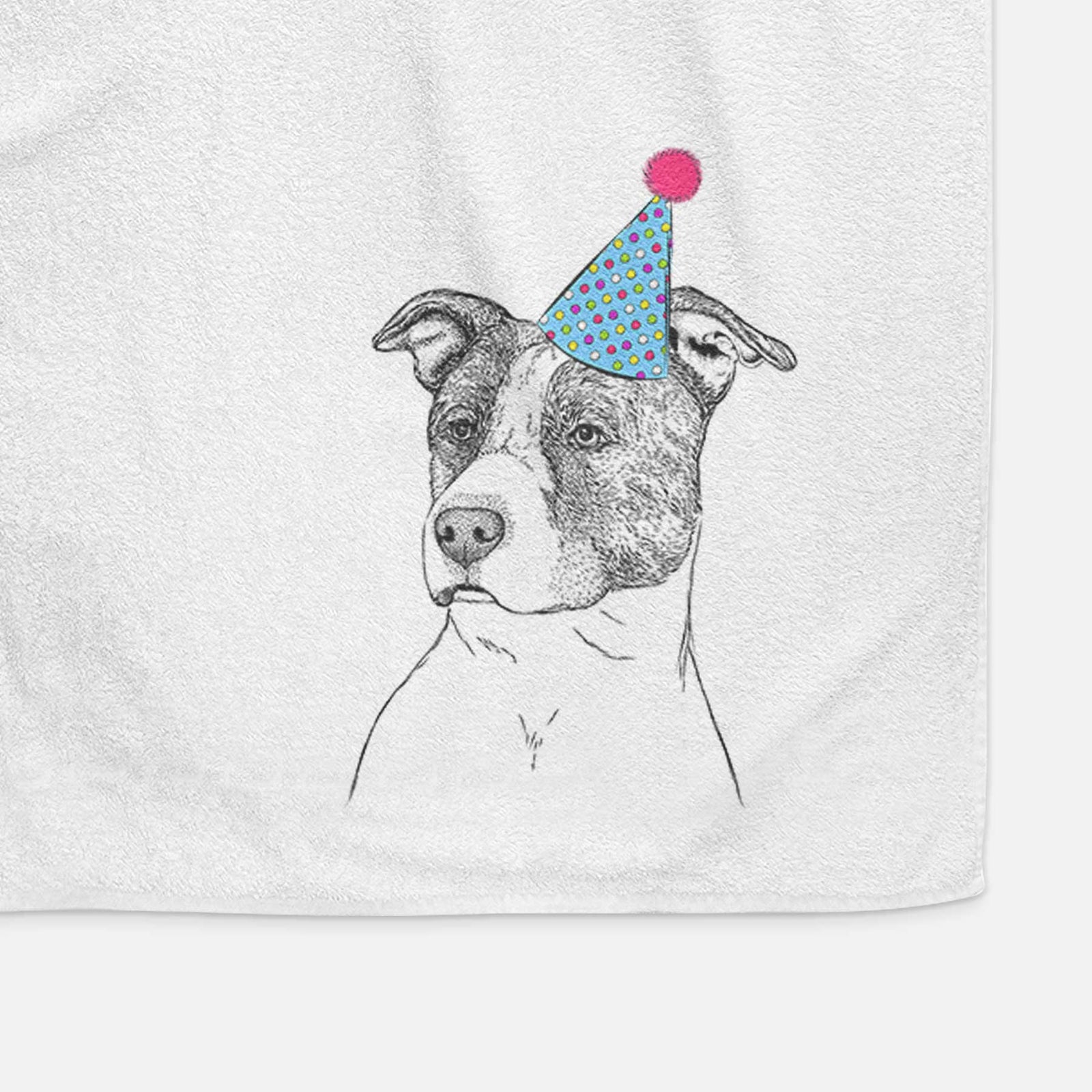 Blu the Pitbull Decorative Hand Towel