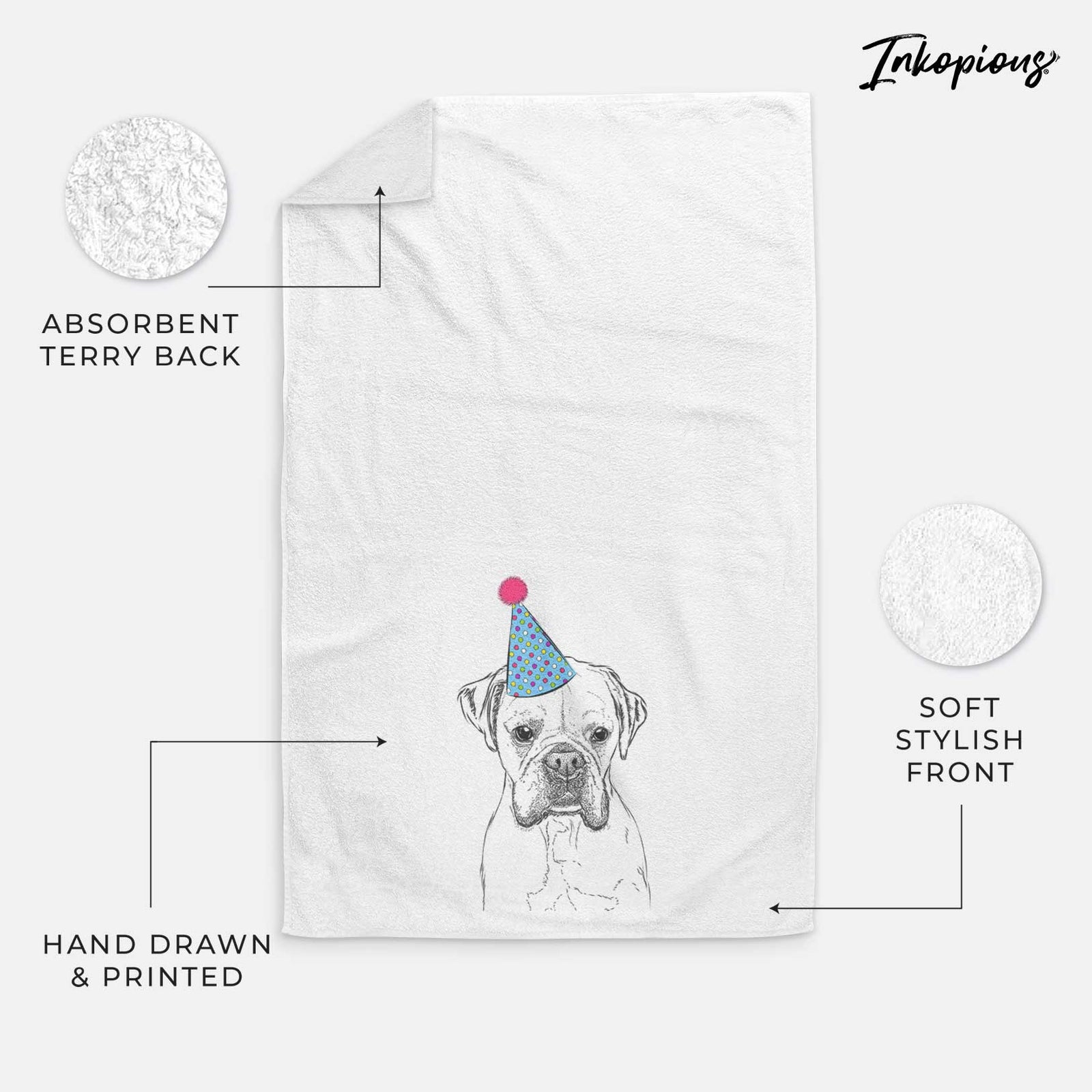 Champion Bentley the Boxer Decorative Hand Towel