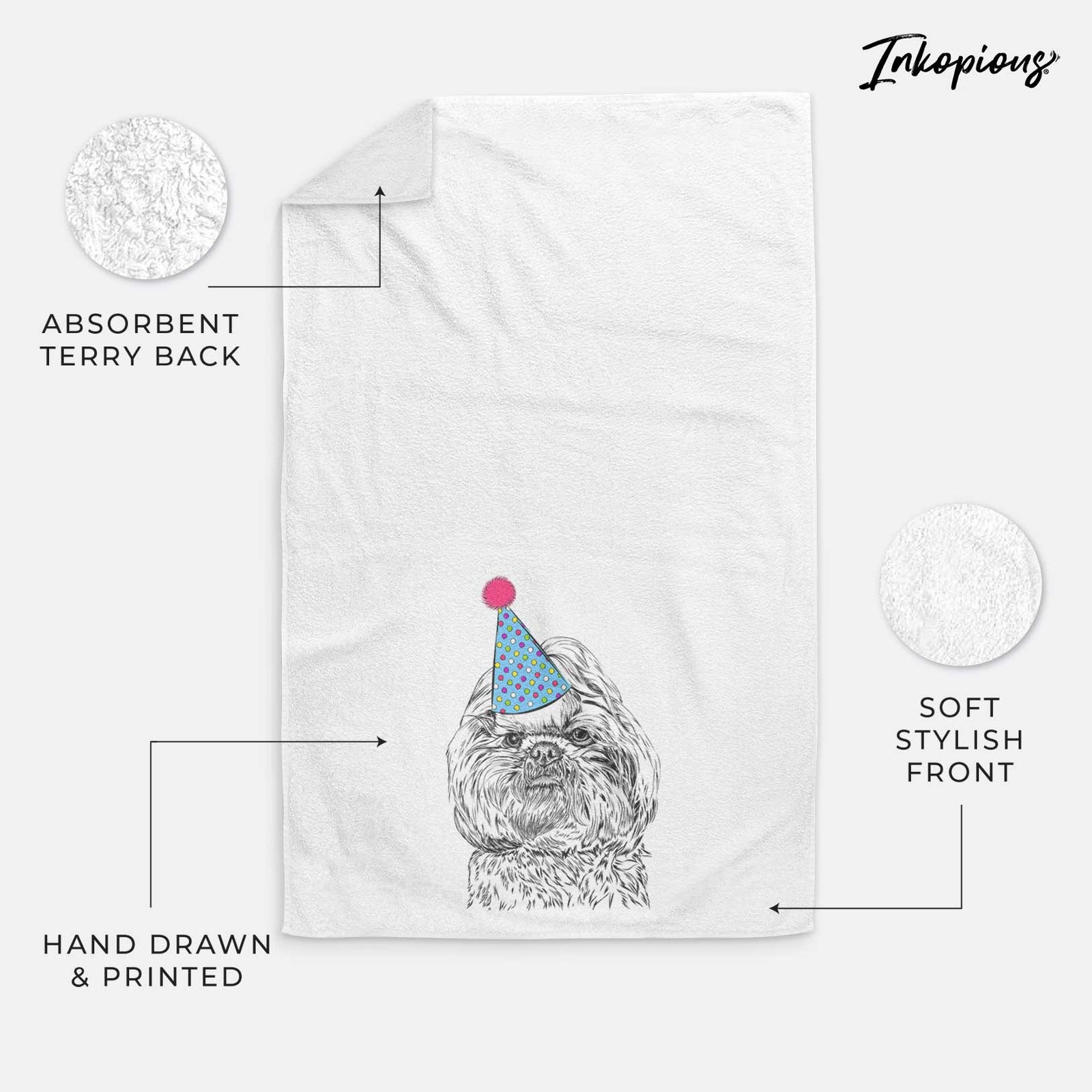 Chewie the Shih Tzu Decorative Hand Towel