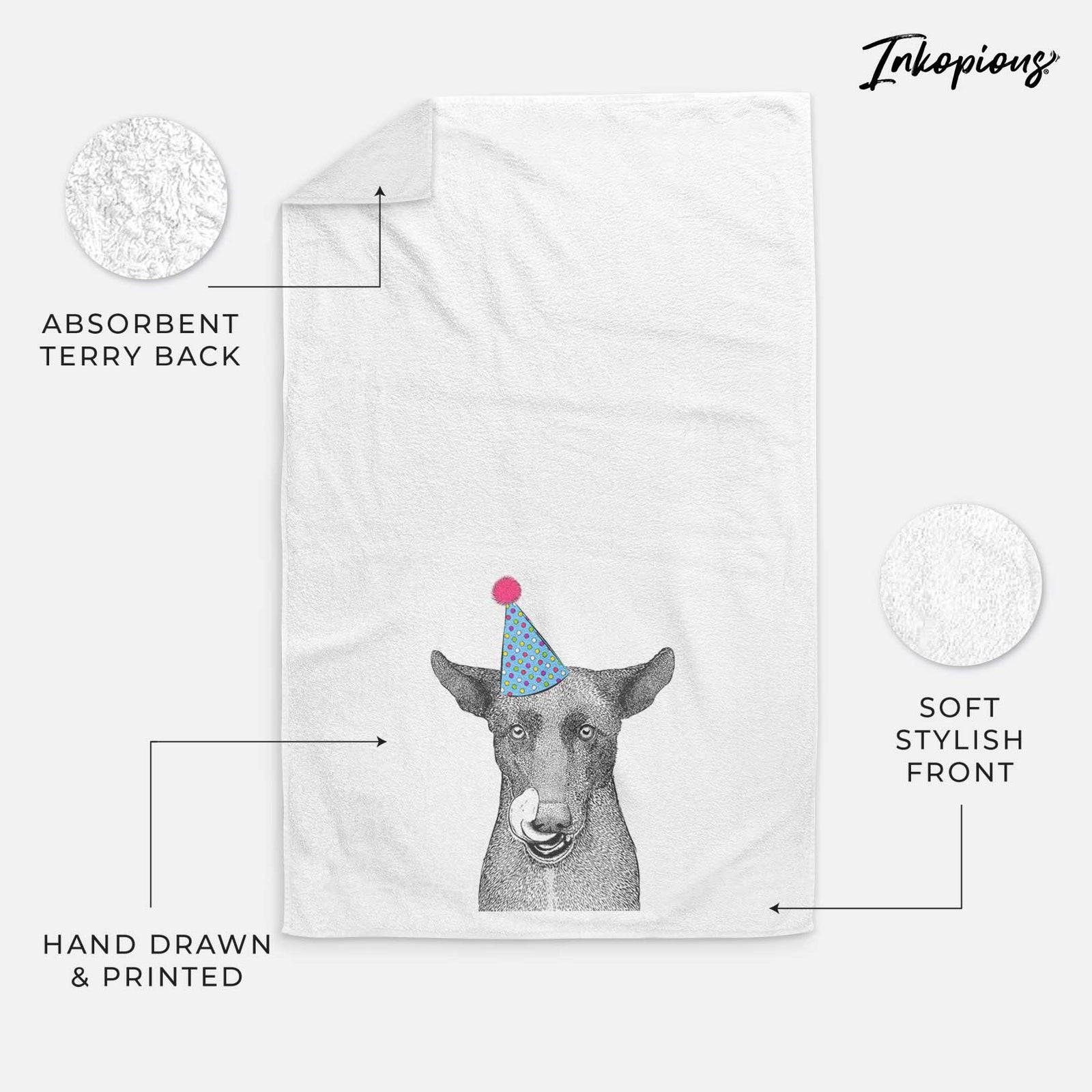 Gidget the Mexican Street Dog Decorative Hand Towel