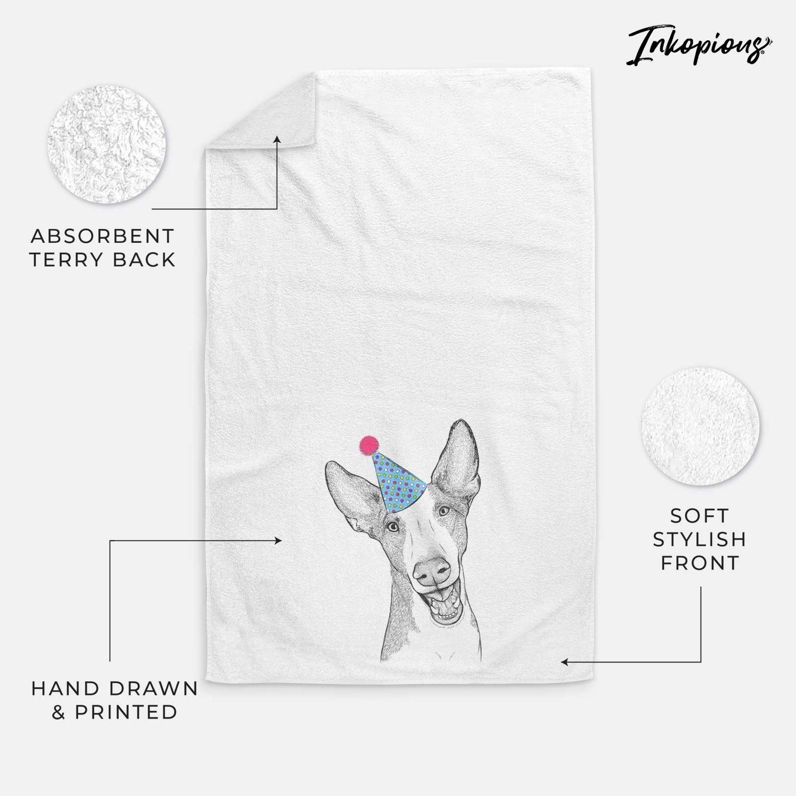 Havok the Ibizan Hound Decorative Hand Towel