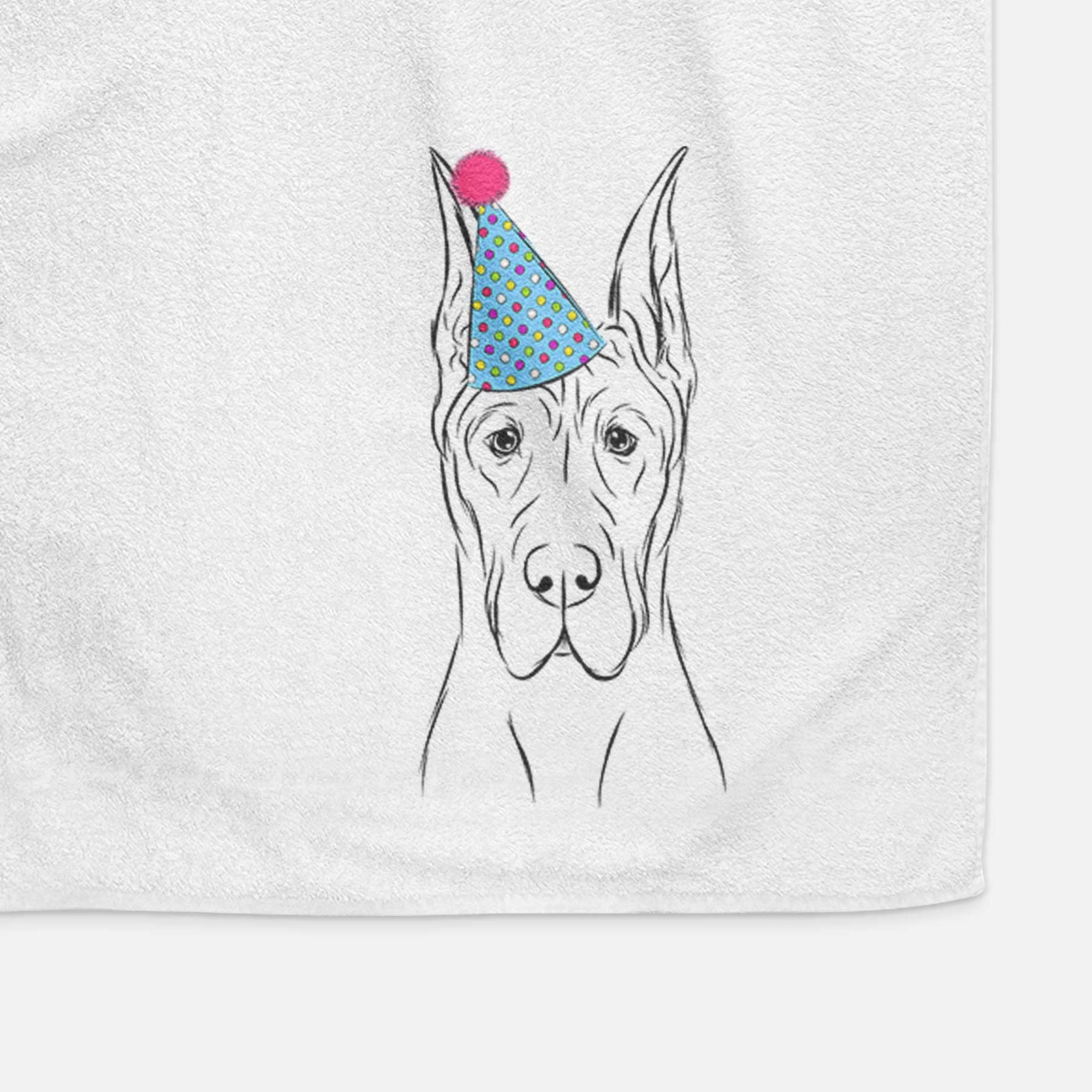 Jude the Great Dane Decorative Hand Towel