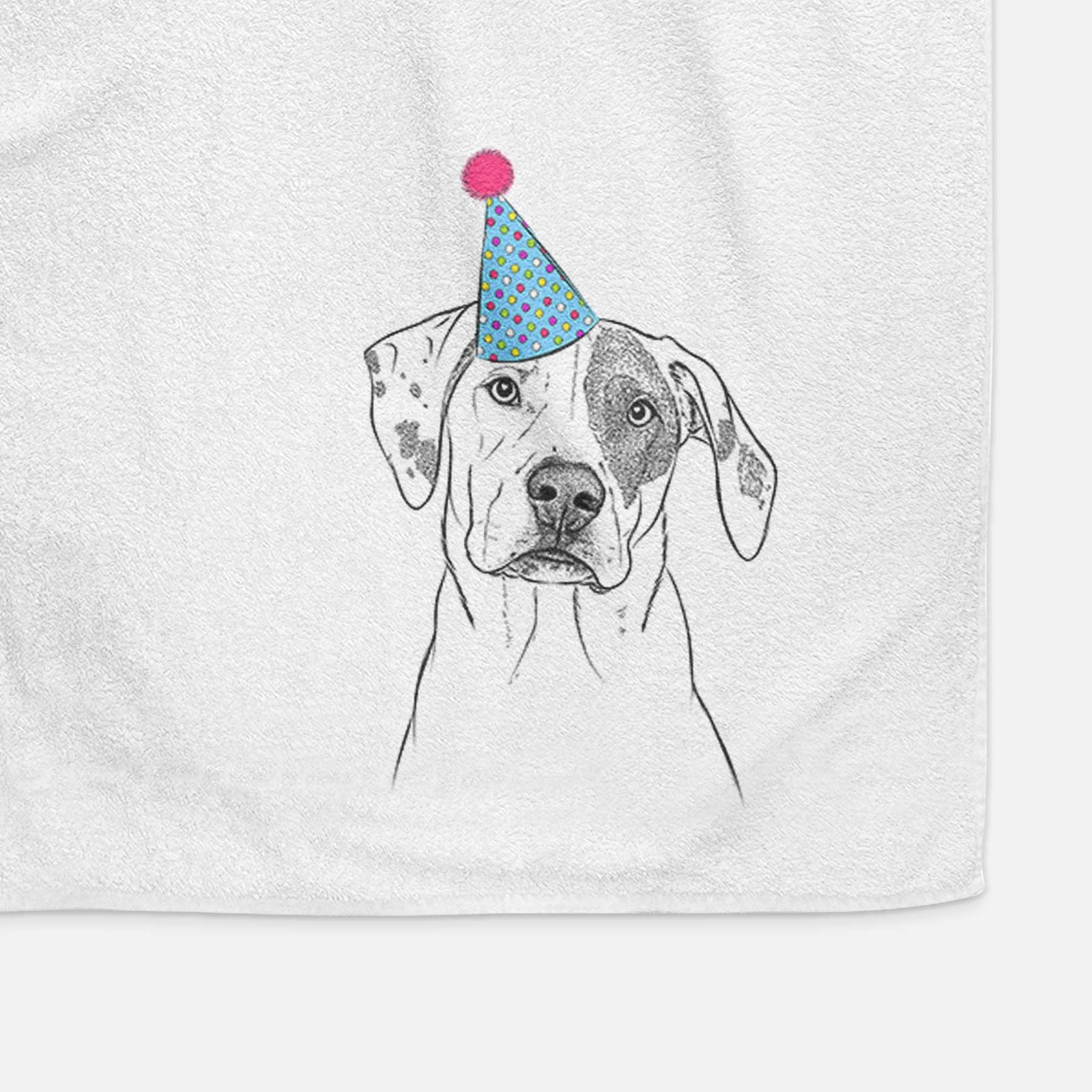 Julio the Dogo Argentino Mix Decorative Hand Towel