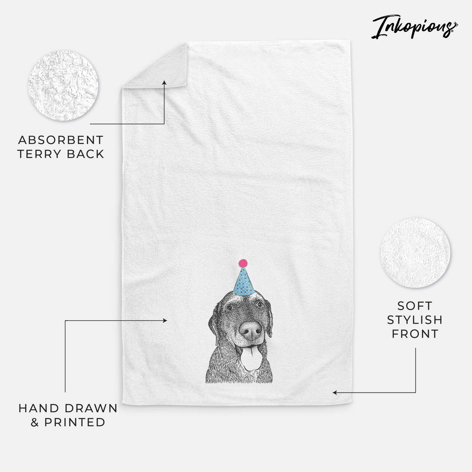 Max the Labrador Retriever Decorative Hand Towel